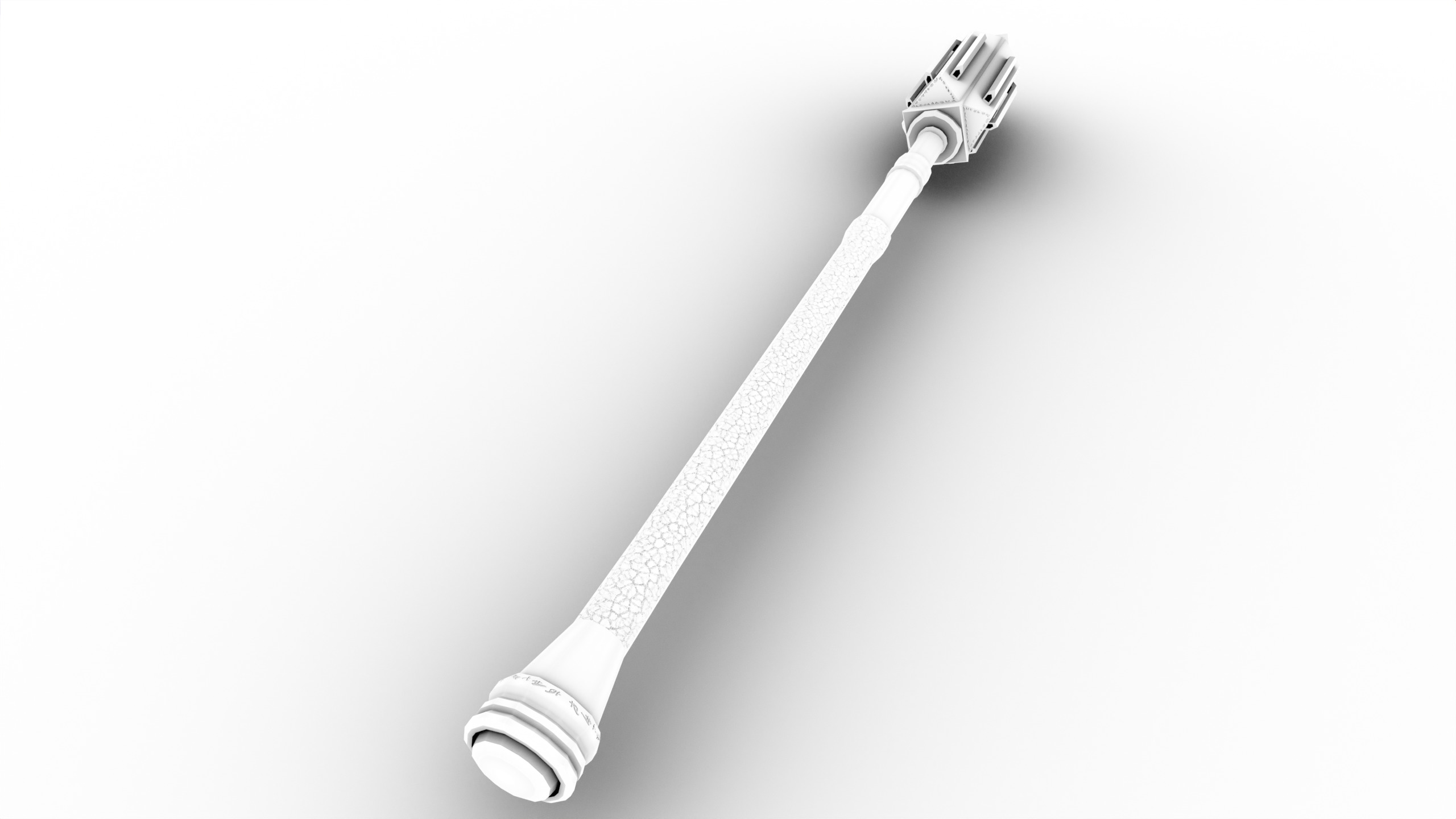 Game Ready necrotic mace Low-poly 3D model_30