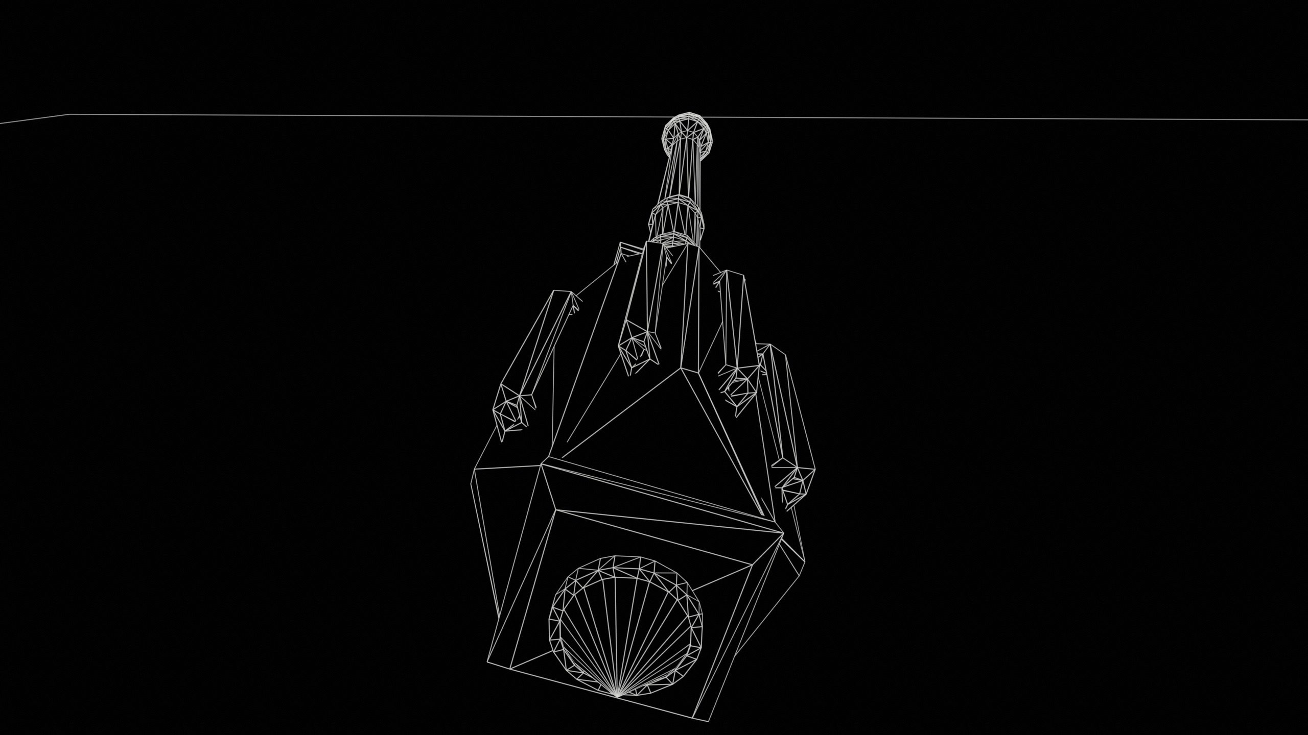 Game Ready necrotic mace Low-poly 3D model_19