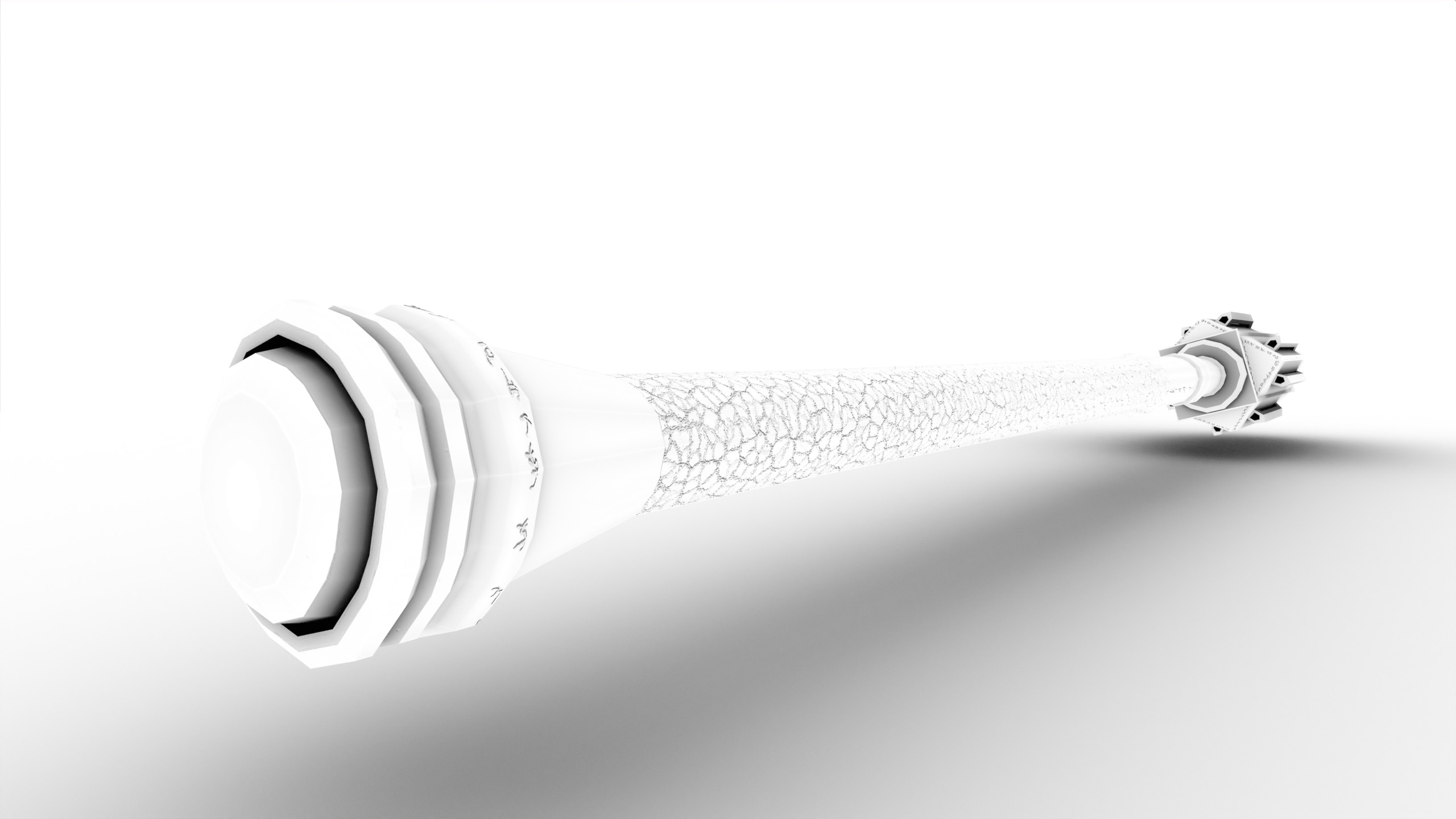 Game Ready necrotic mace Low-poly 3D model_26