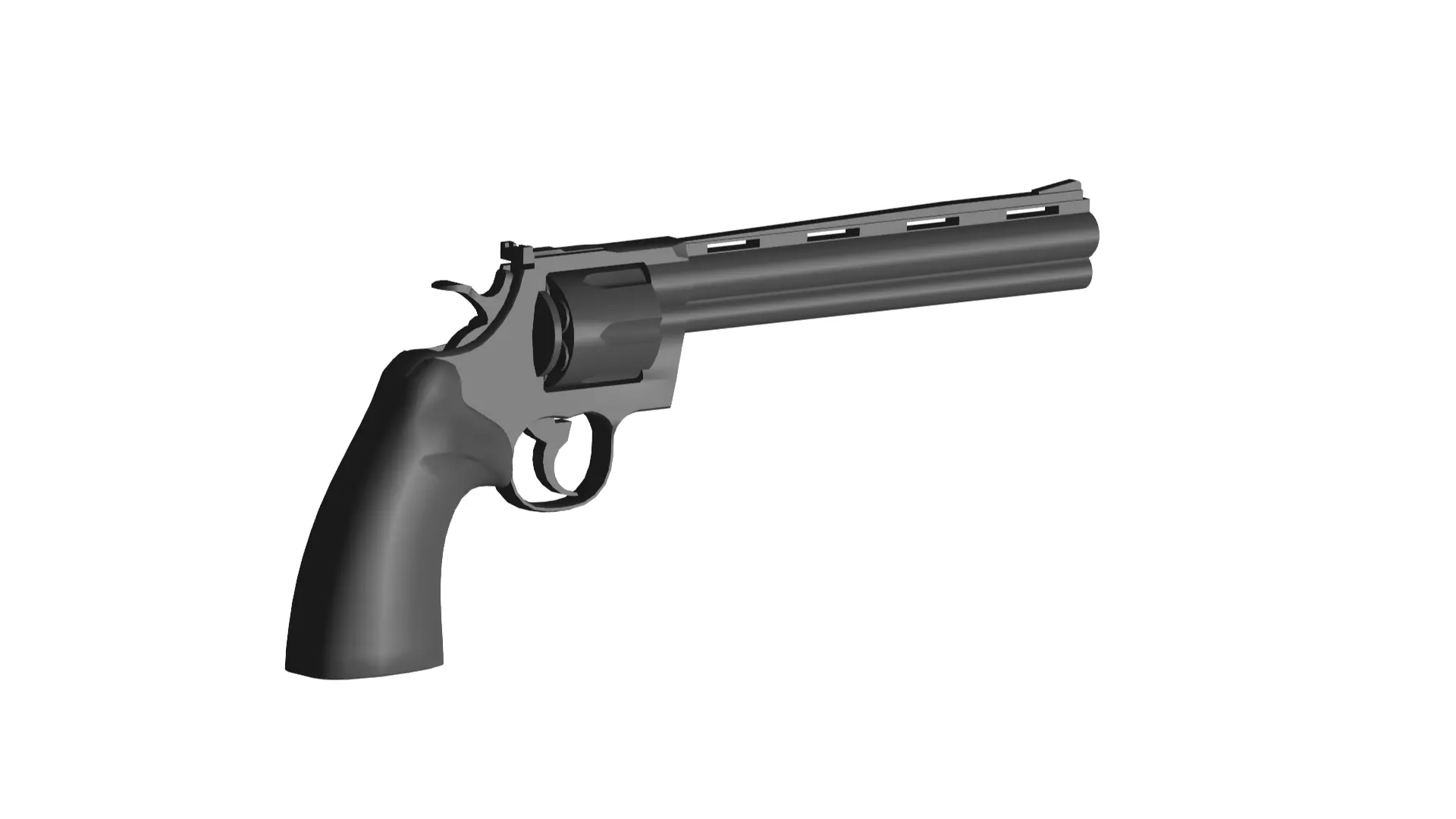 Colt Python series 3D model_0