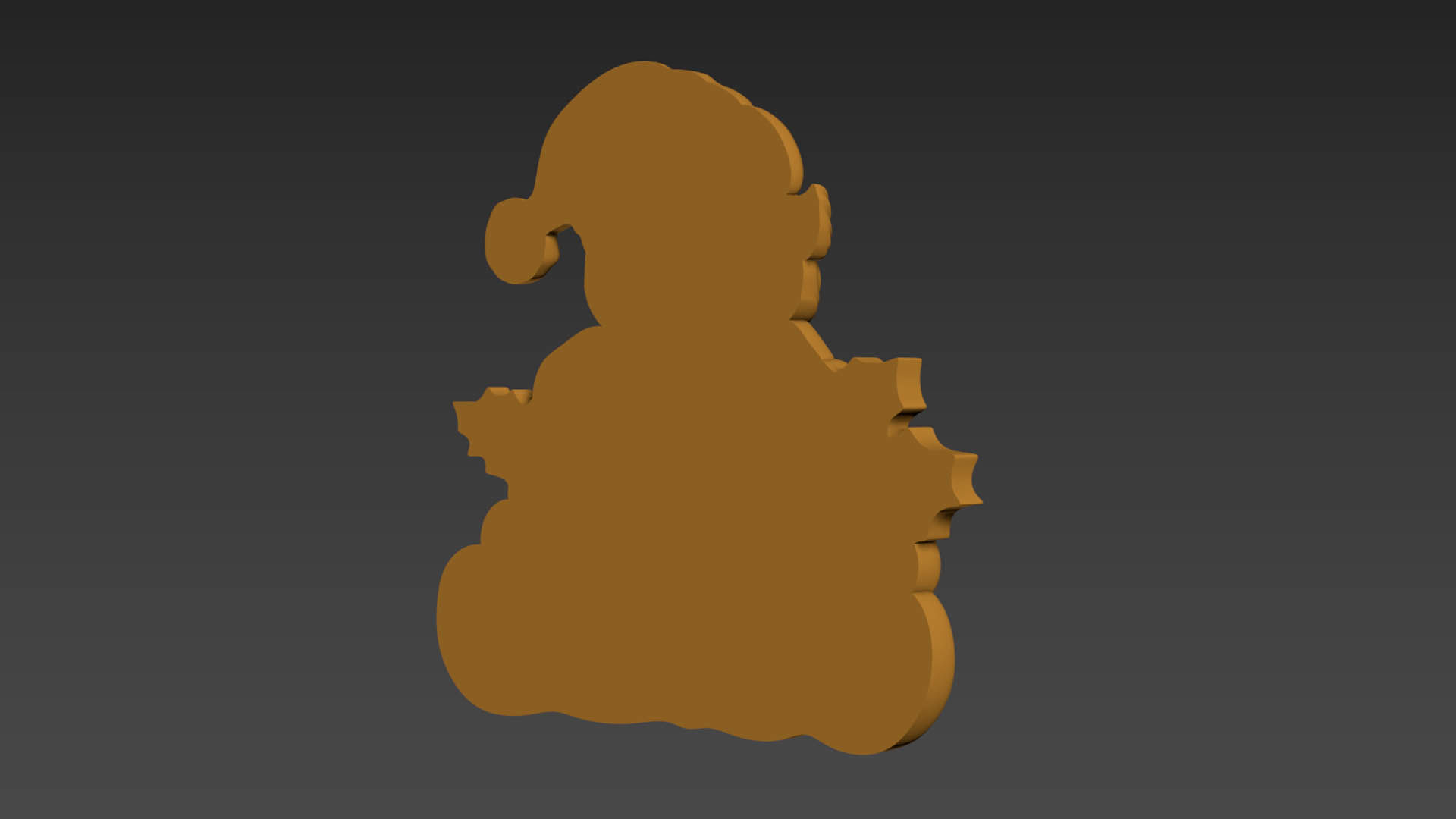 Merry Christmas Santa Claus 3D Relief 3D print model_7