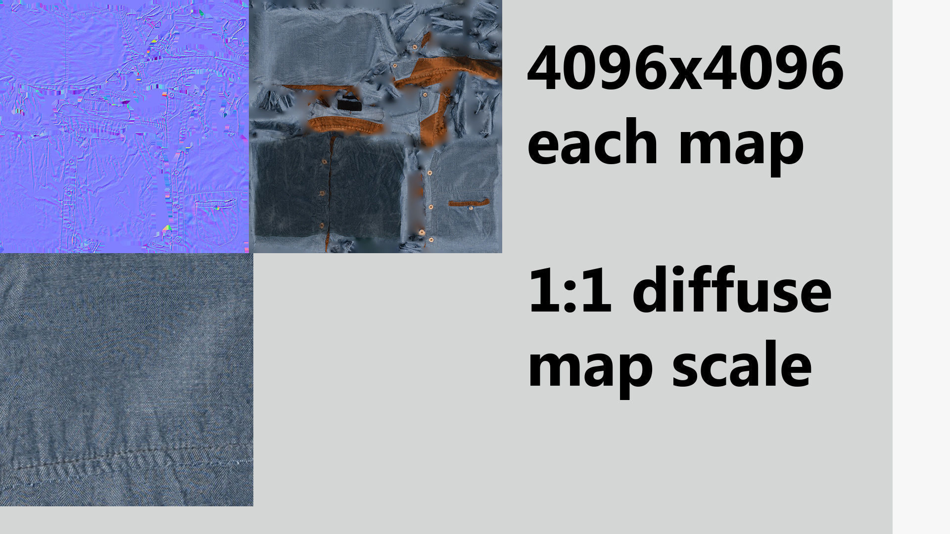 Blue generic folded shirt with business style 3D model_7