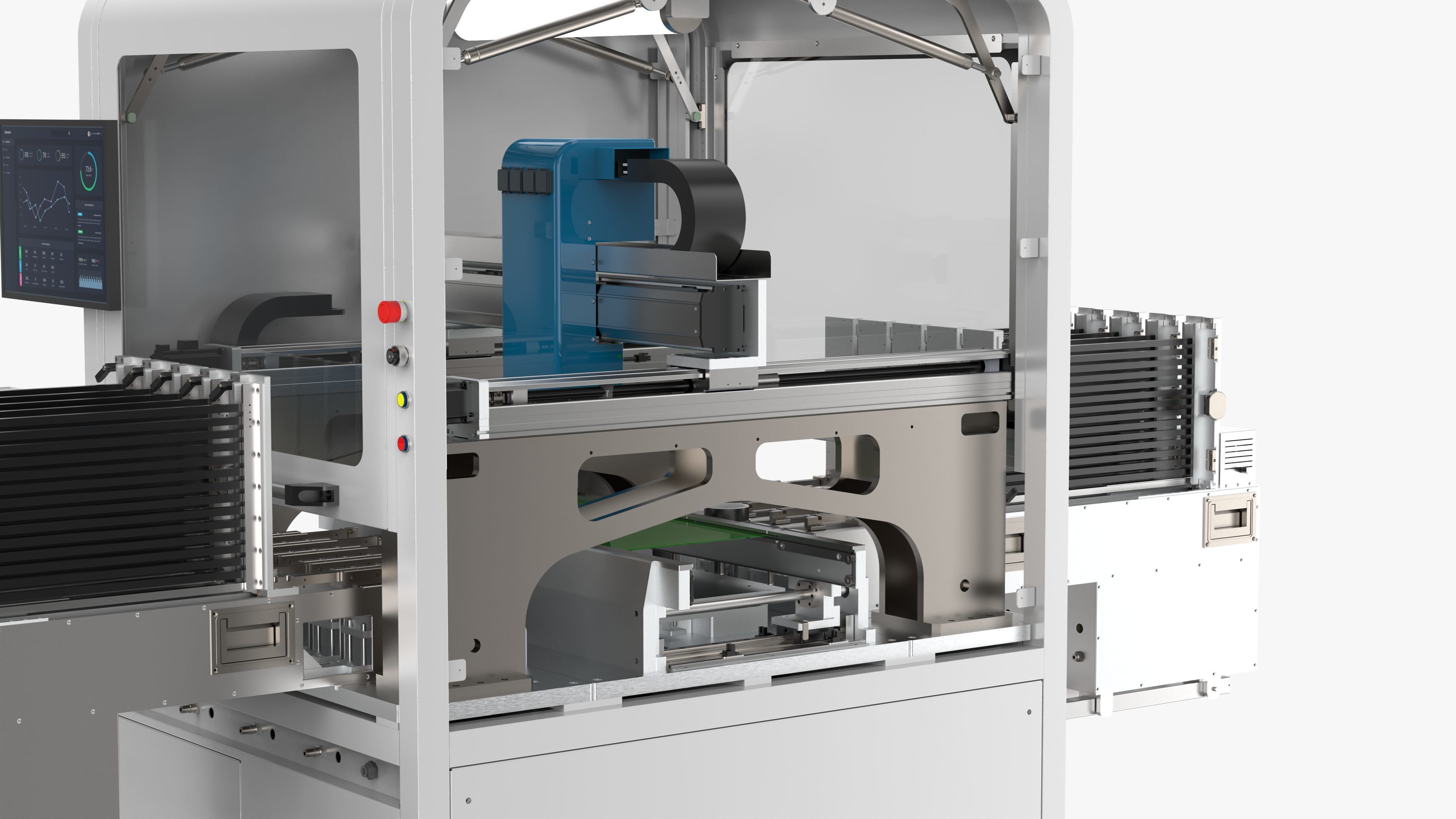 Automatic Special-Shaped Inserting PCB Board Machine 3D model_16