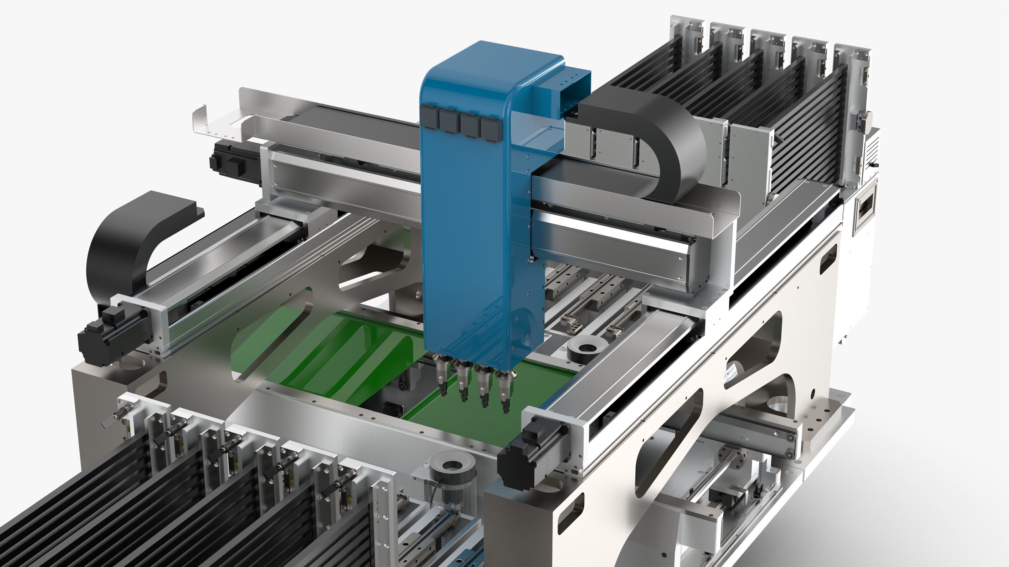 Automatic Special-Shaped Inserting PCB Board Machine 3D model_19