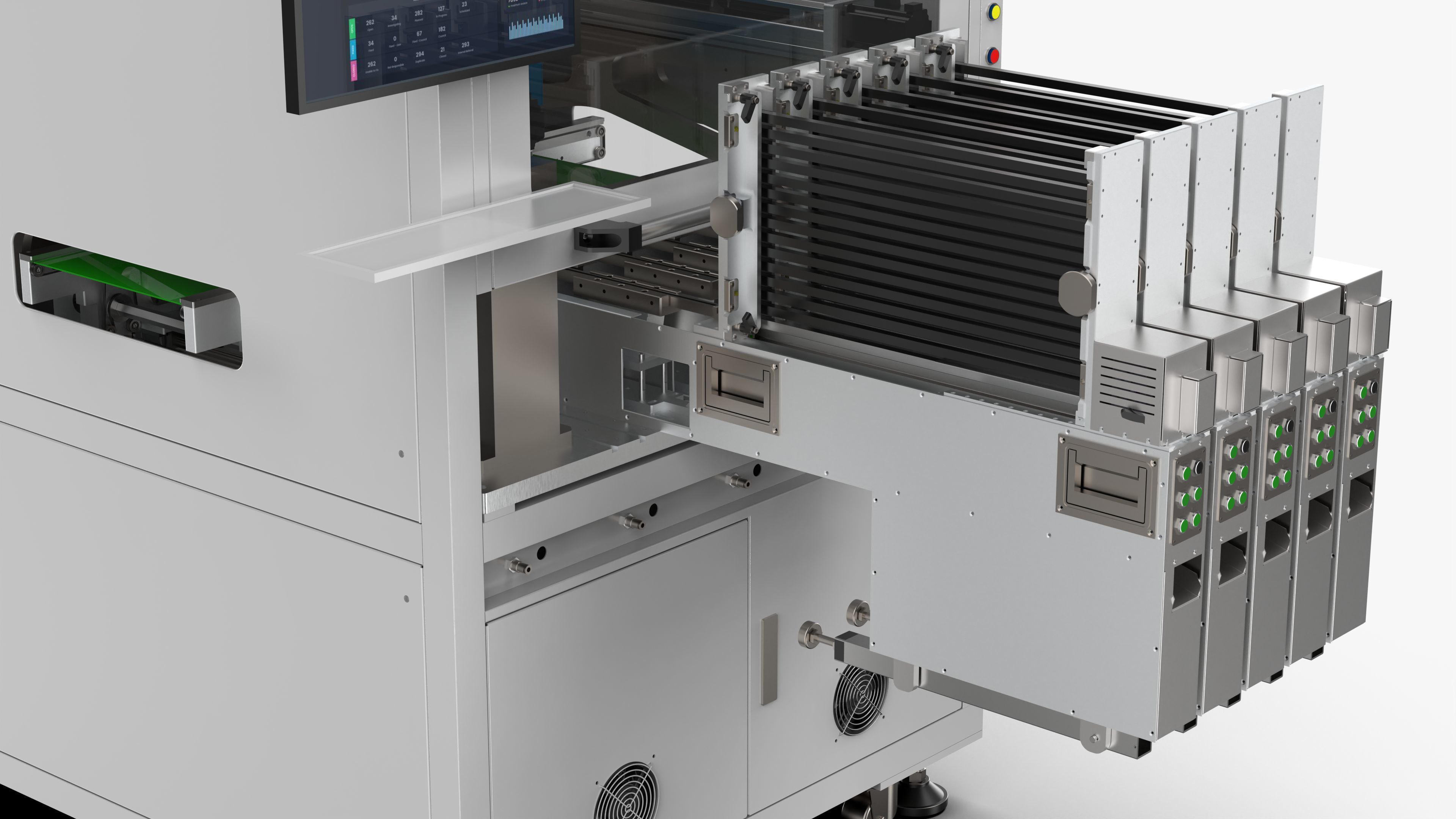 Automatic Special-Shaped Inserting PCB Board Machine 3D model_12