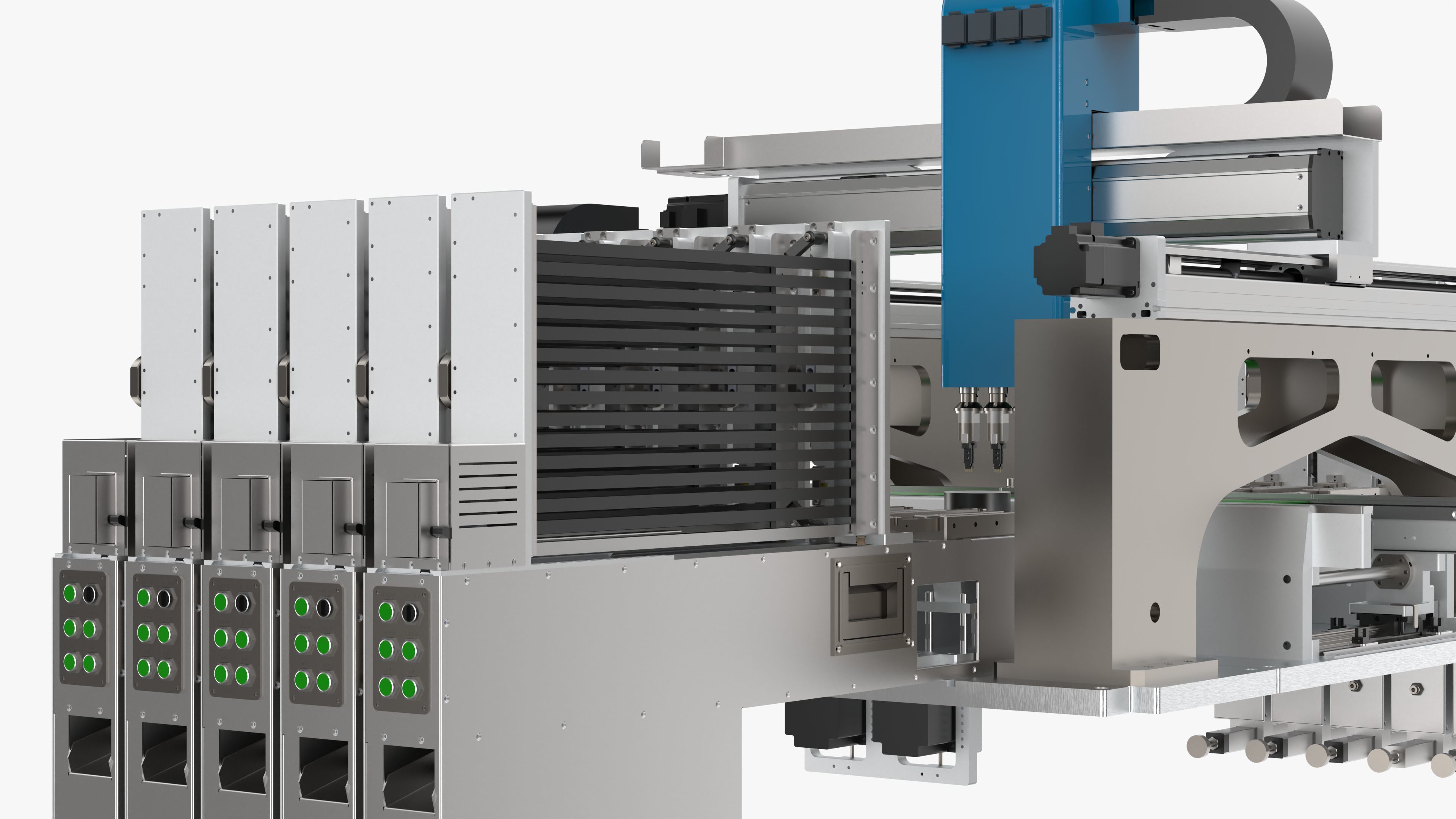 Automatic Special-Shaped Inserting PCB Board Machine 3D model_21