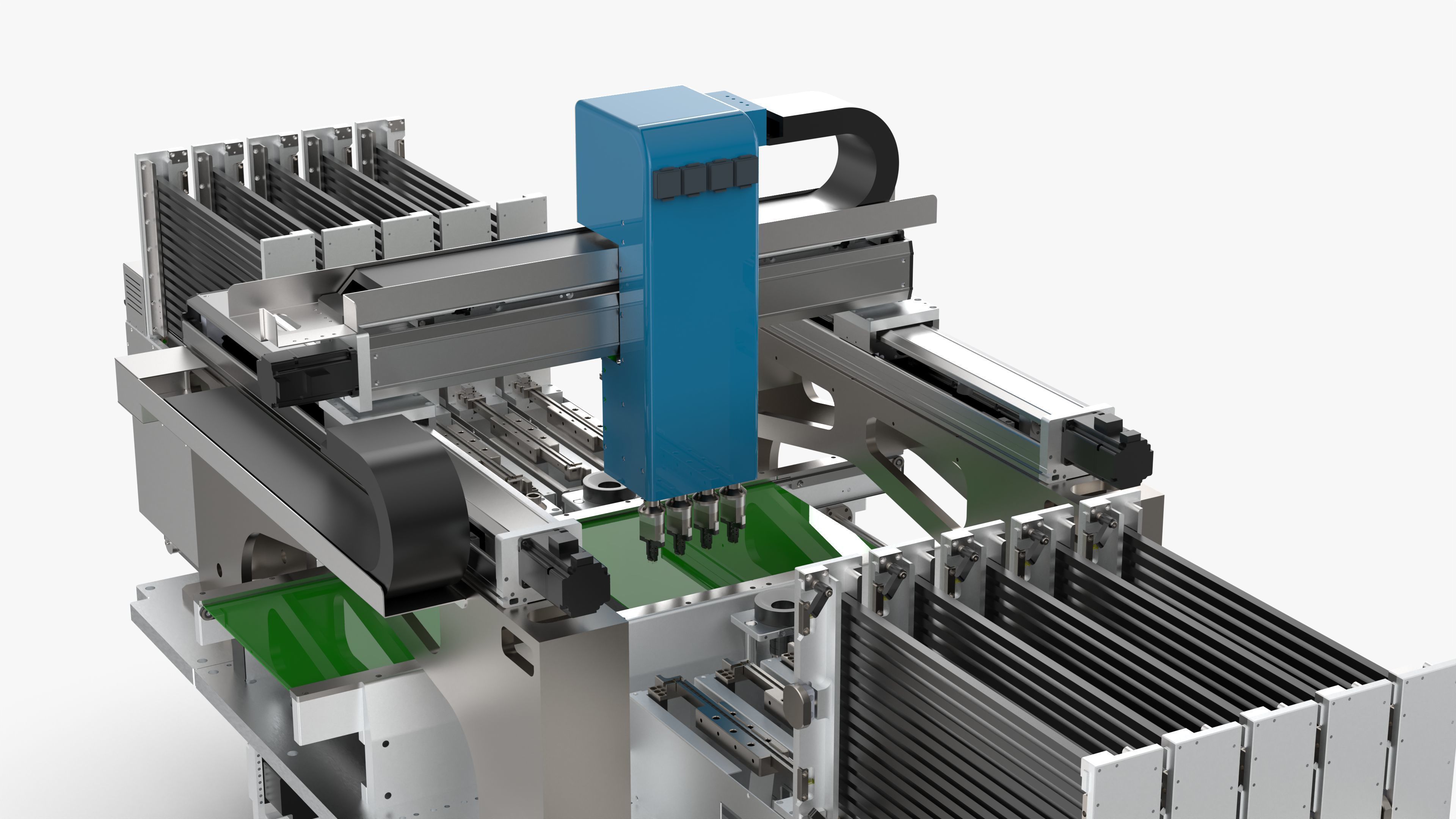 Automatic Special-Shaped Inserting PCB Board Machine 3D model_18