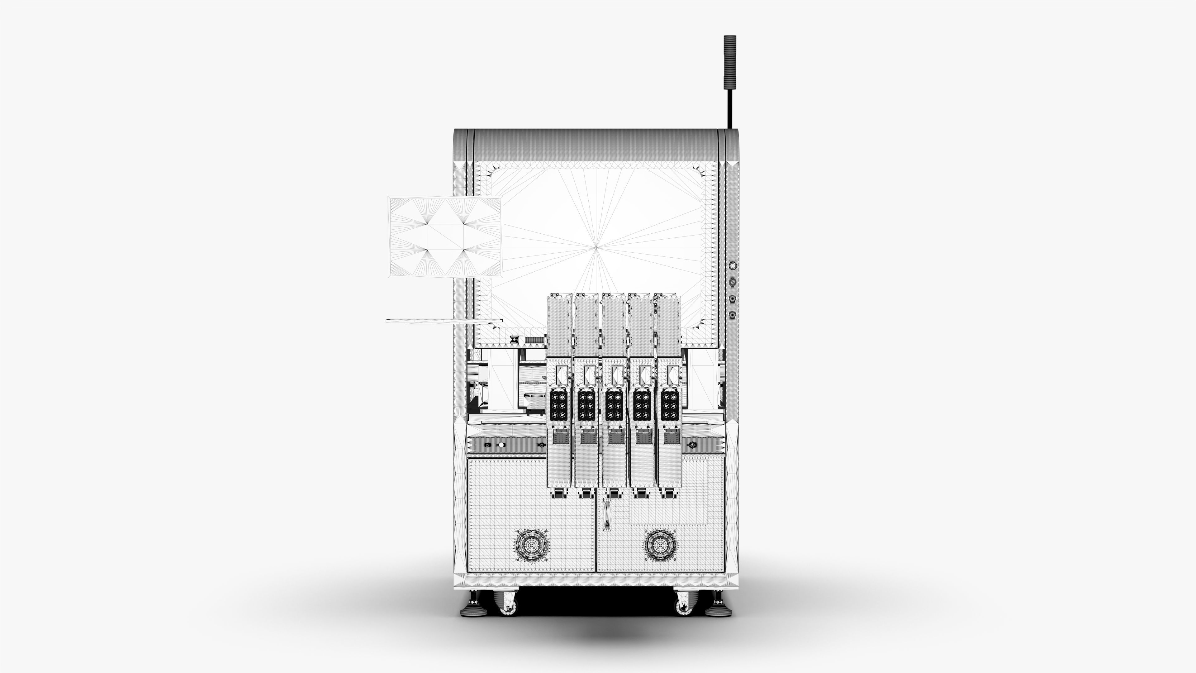 Automatic Special-Shaped Inserting PCB Board Machine 3D model_22