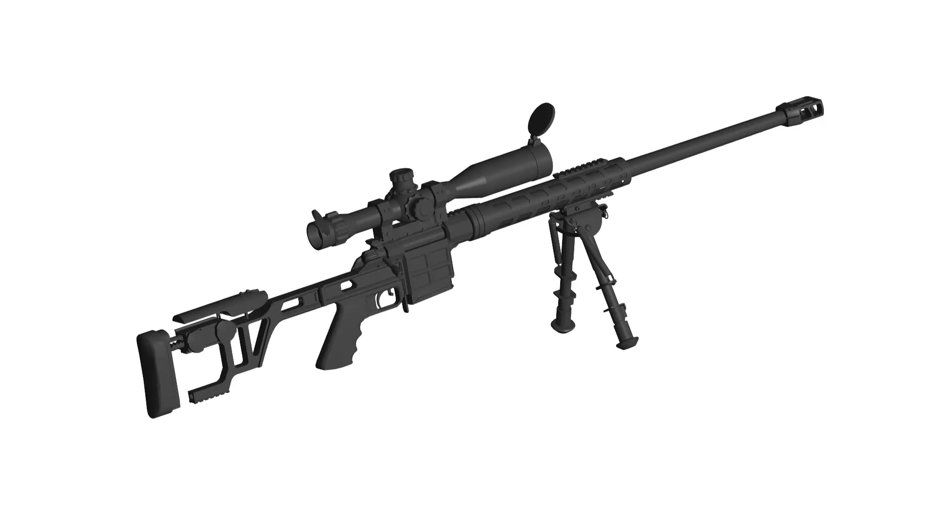 DVL-10 Sniper Rifle 3D model