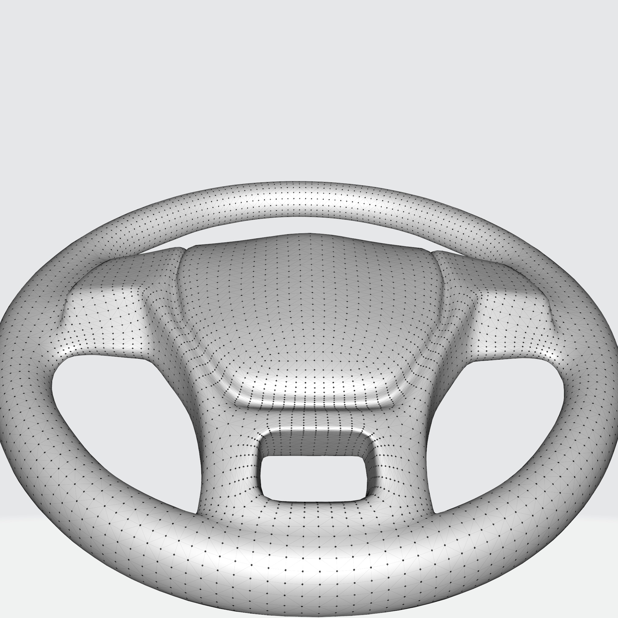 Car steering wheel 3D model_9