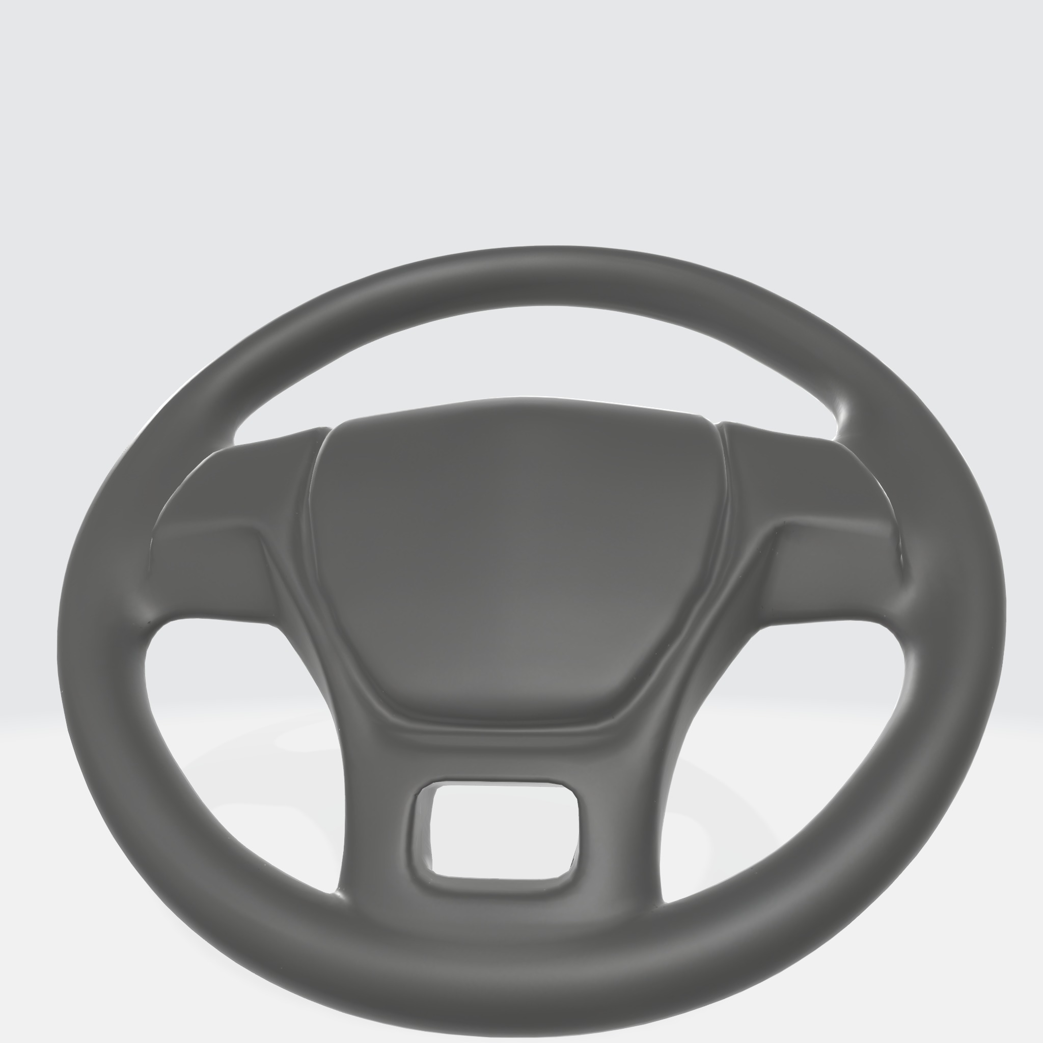 Car steering wheel 3D model_3