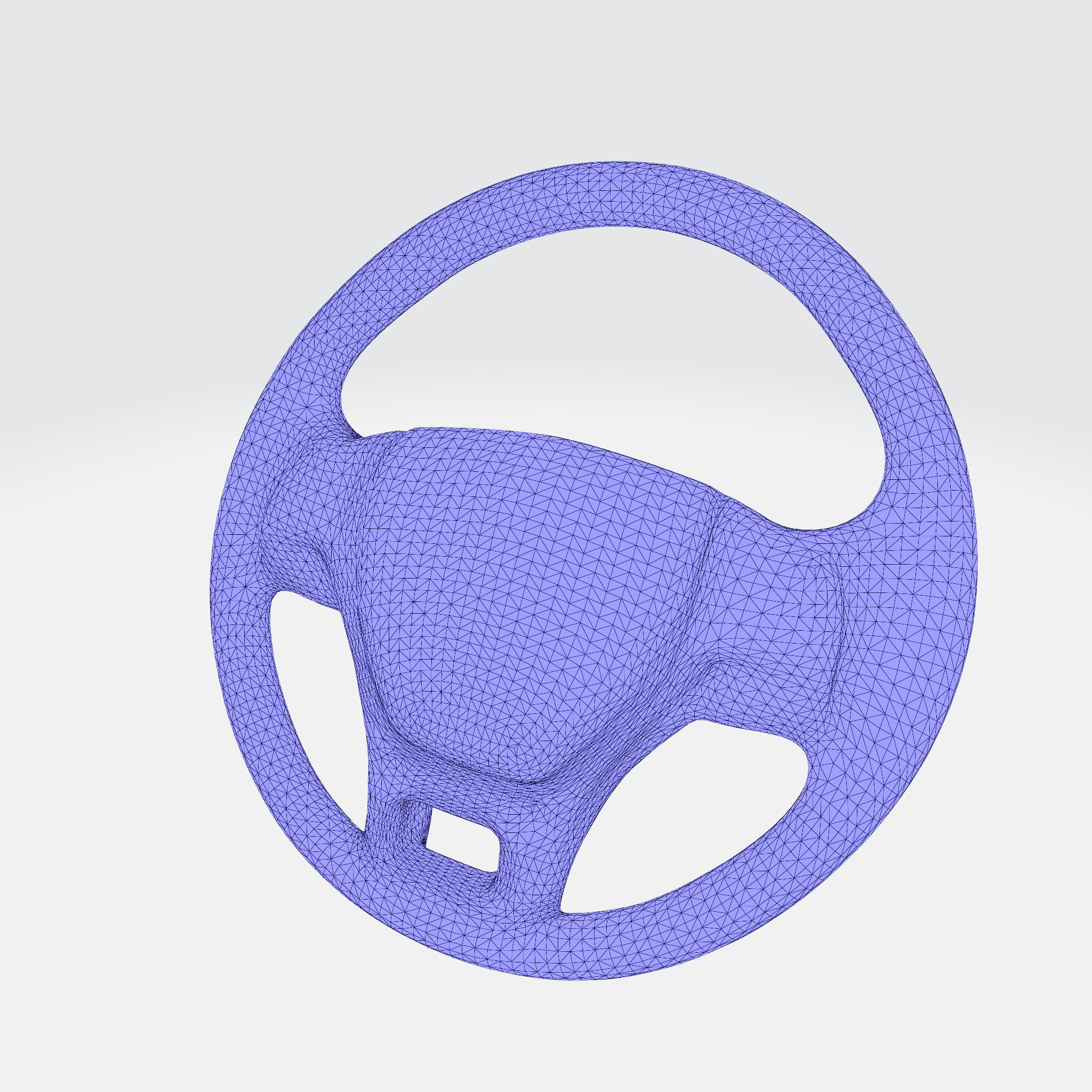 Car steering wheel 3D model_11