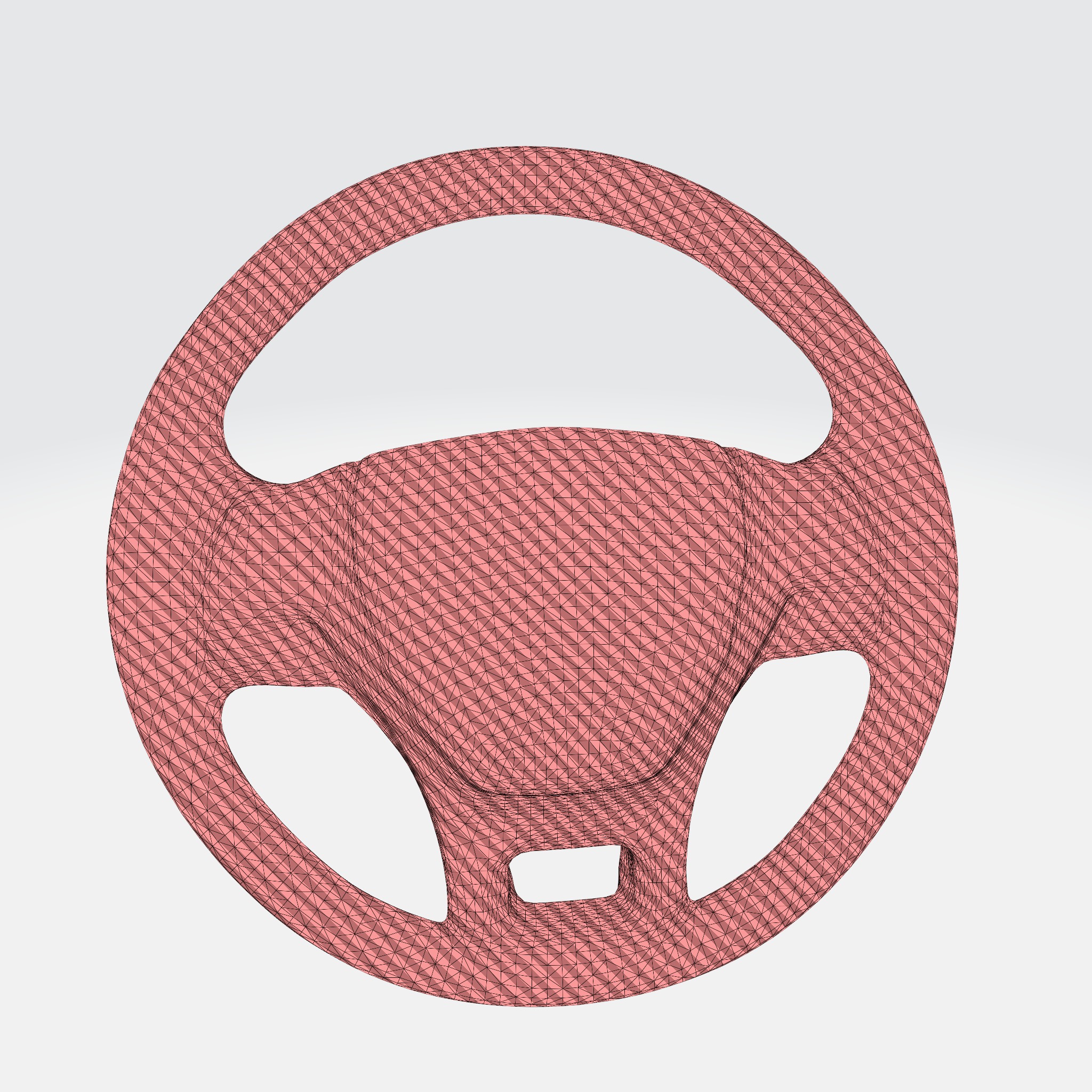 Car steering wheel 3D model_10