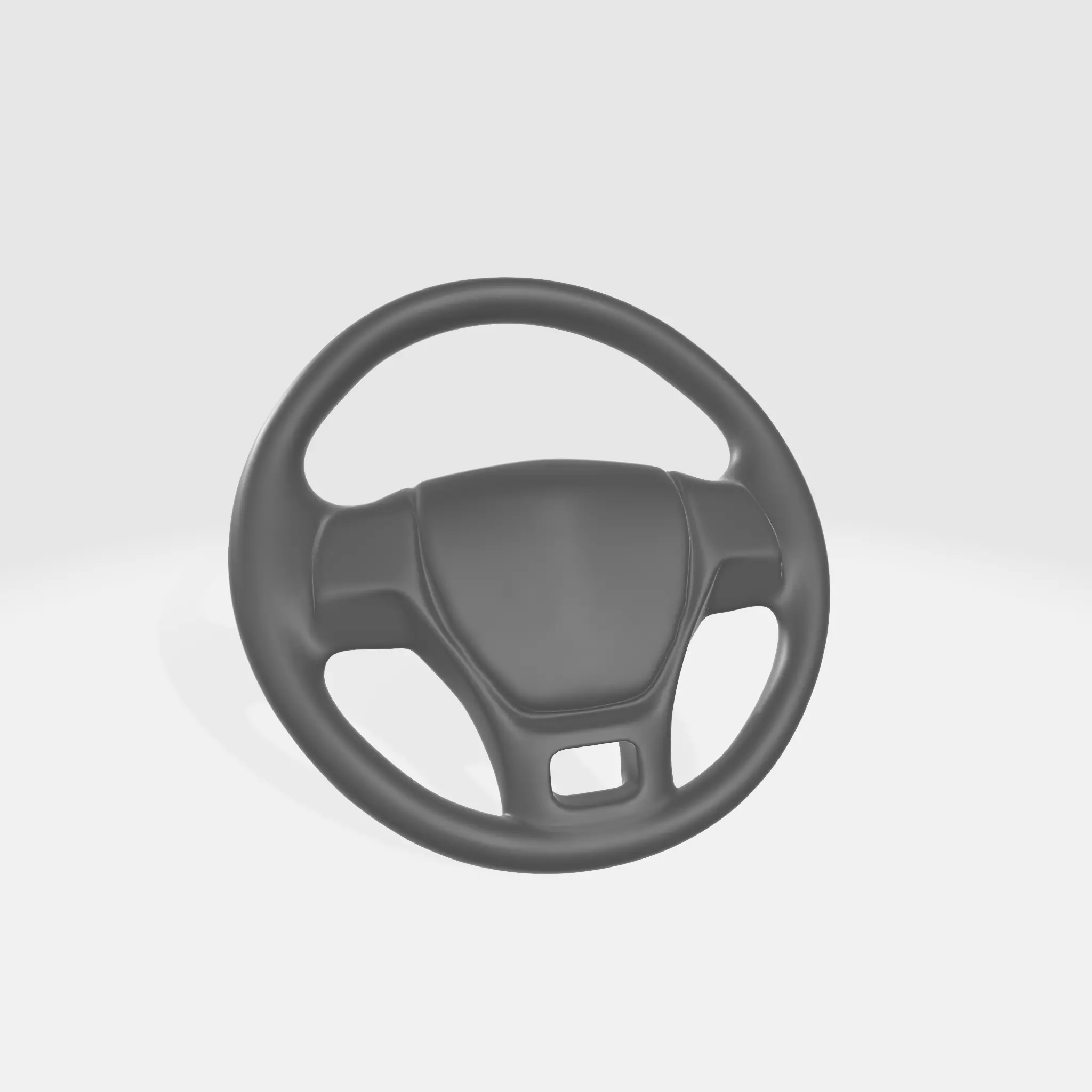Car steering wheel 3D model_0