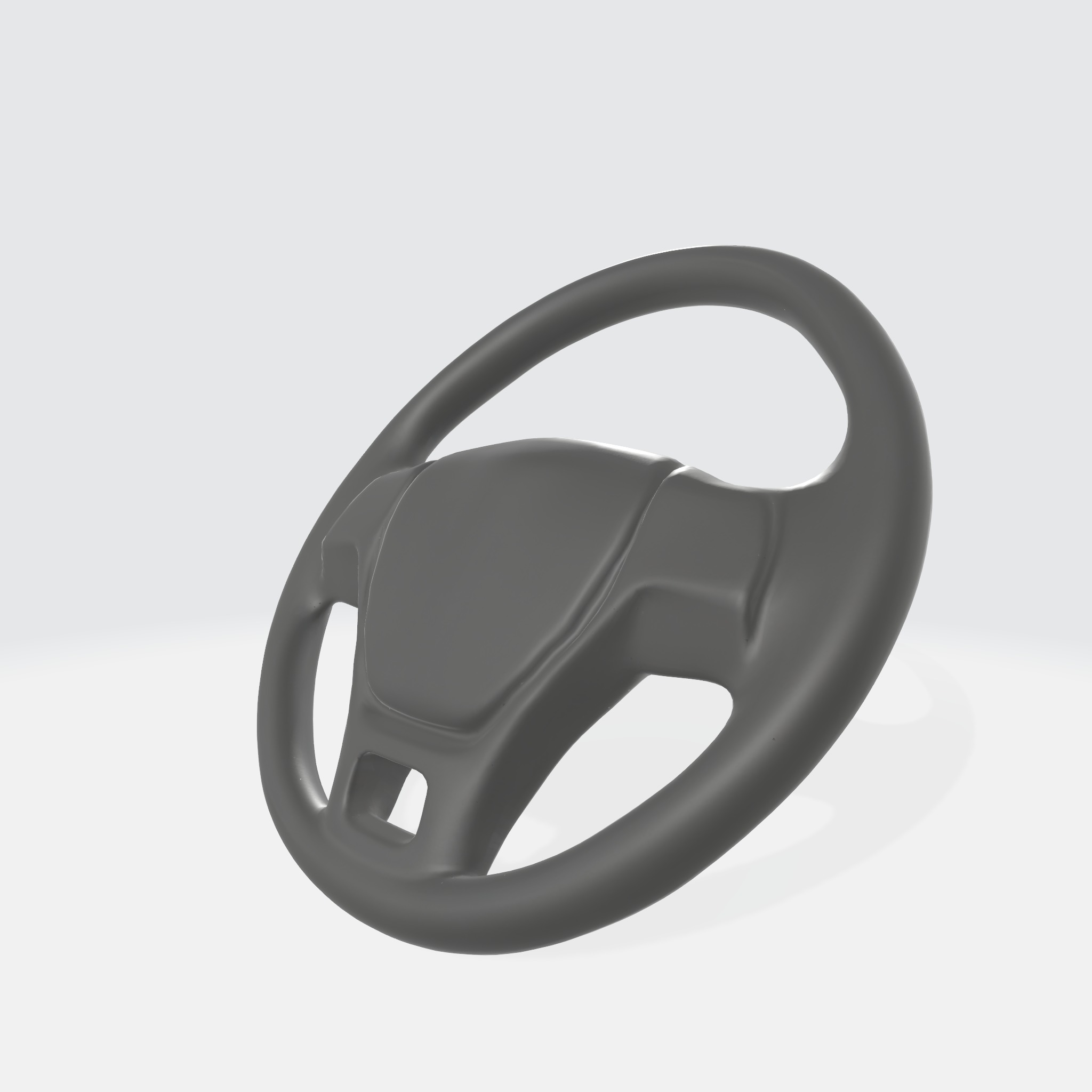 Car steering wheel 3D model_1