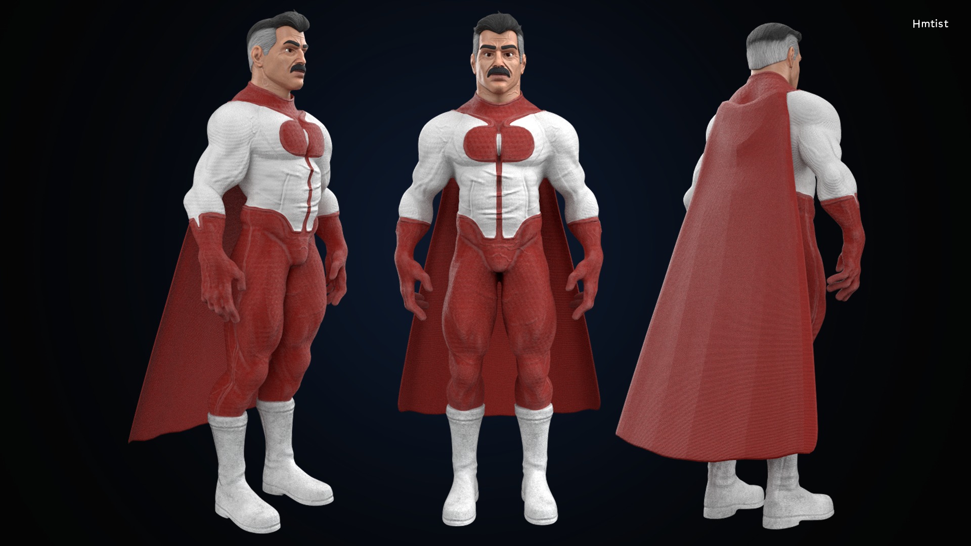 3D Omni Man Game Character 3D model_2