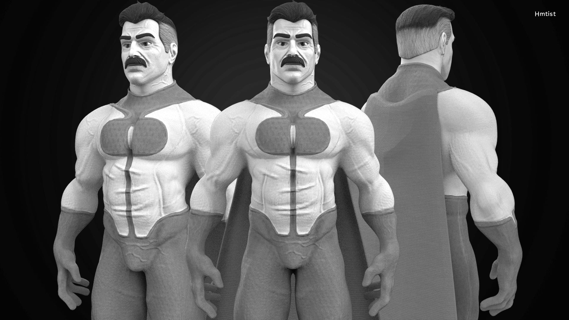 3D Omni Man Game Character 3D model_4