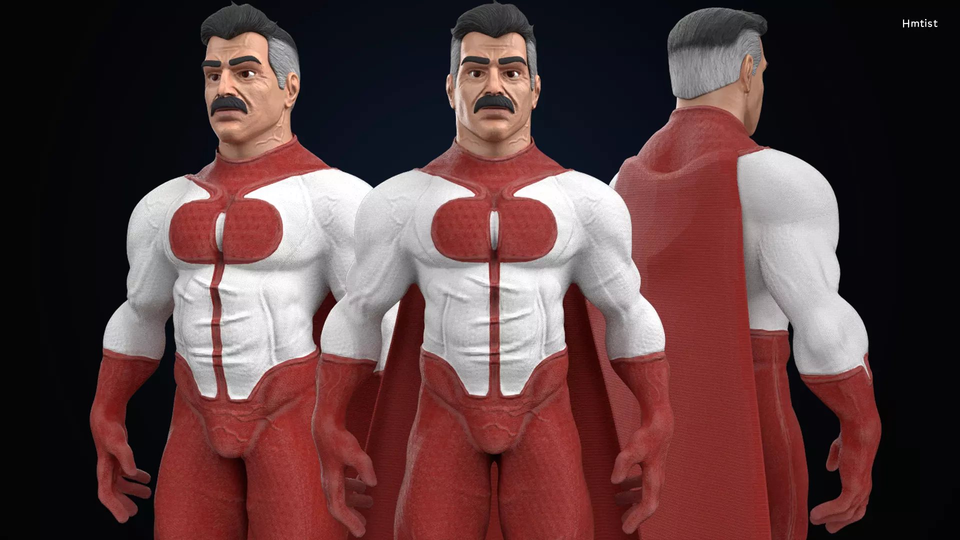 3D Omni Man Game Character 3D model_0