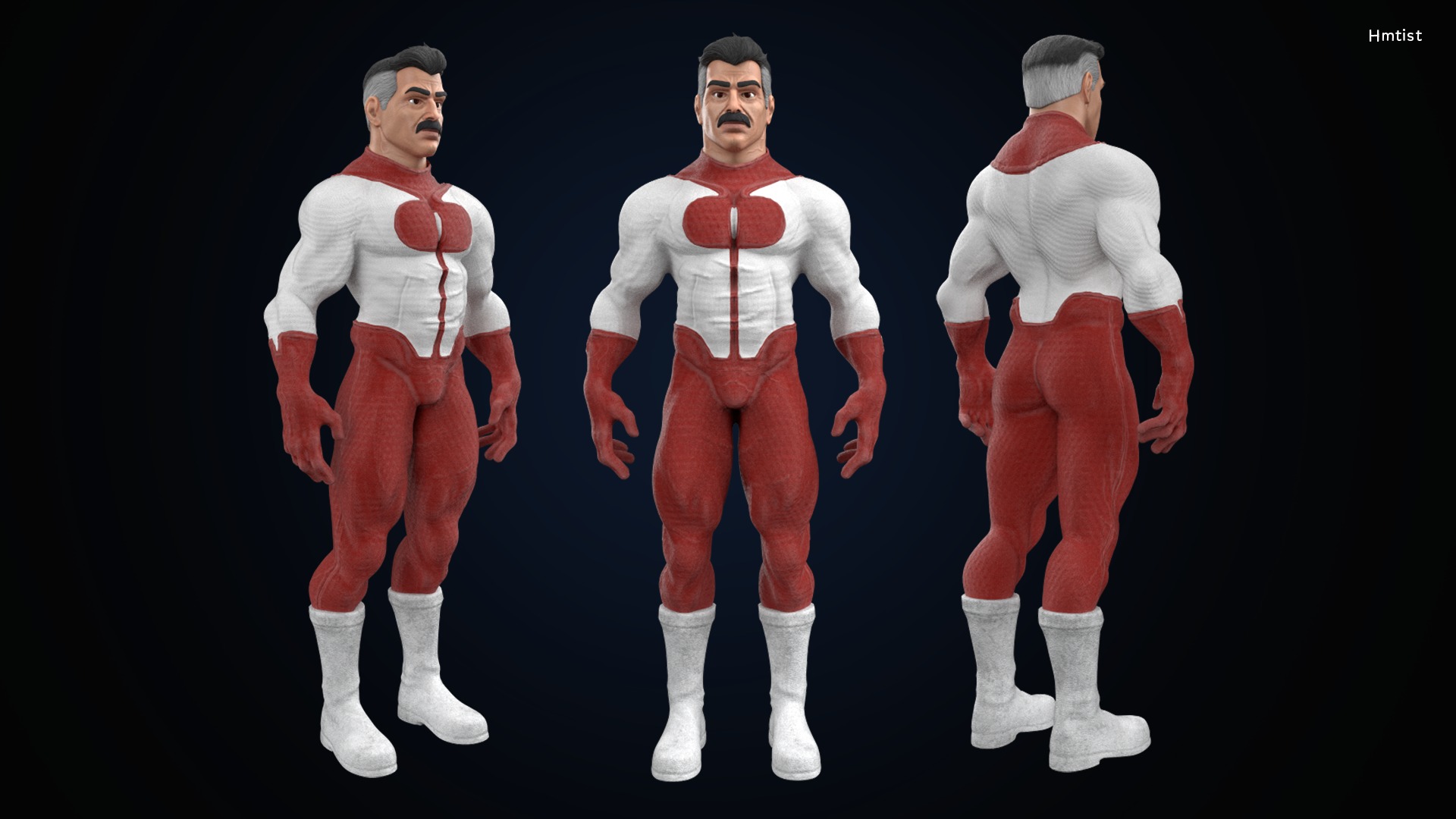 3D Omni Man Game Character 3D model_3