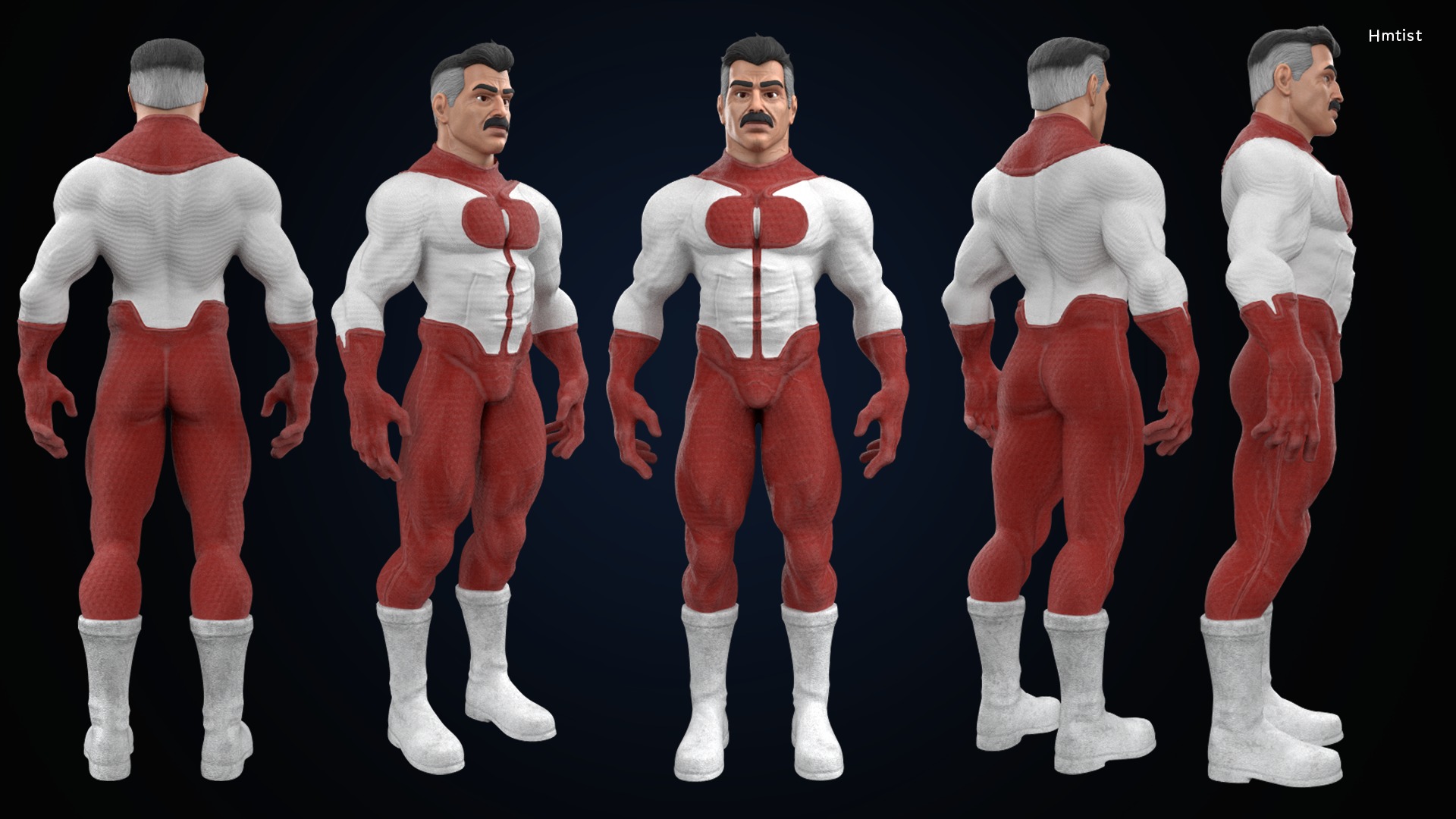 3D Omni Man Game Character 3D model_6