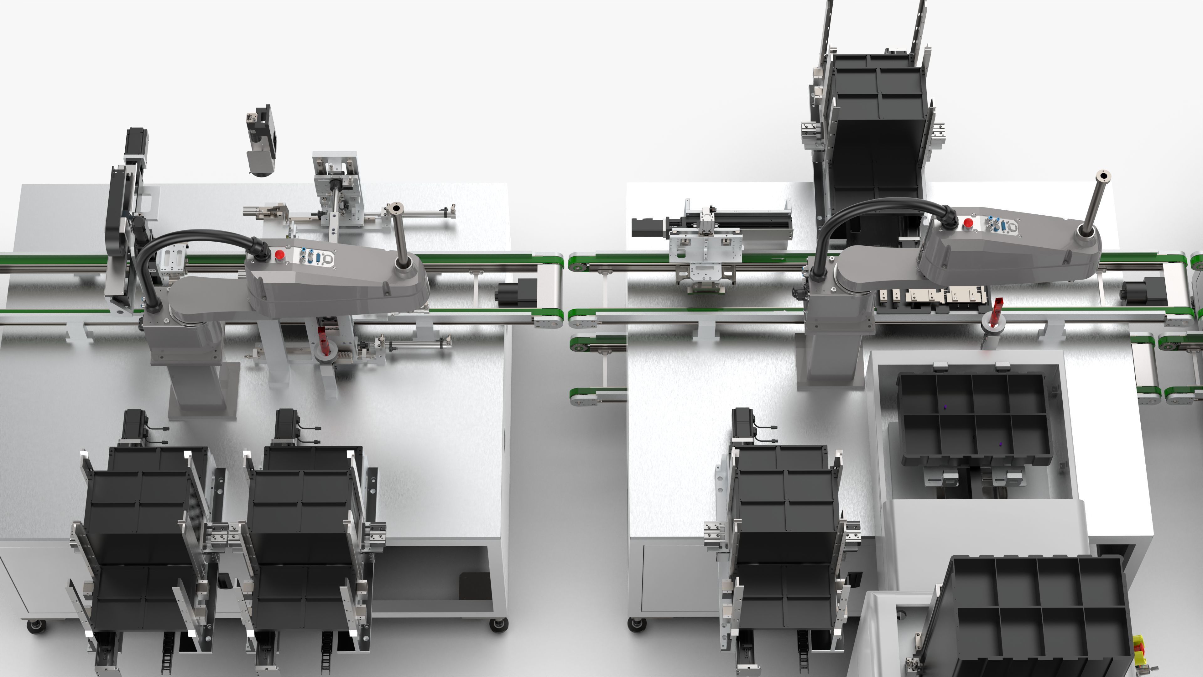 Automatic 8-Channel TR Component Integrated Assembly Line 3D model_38