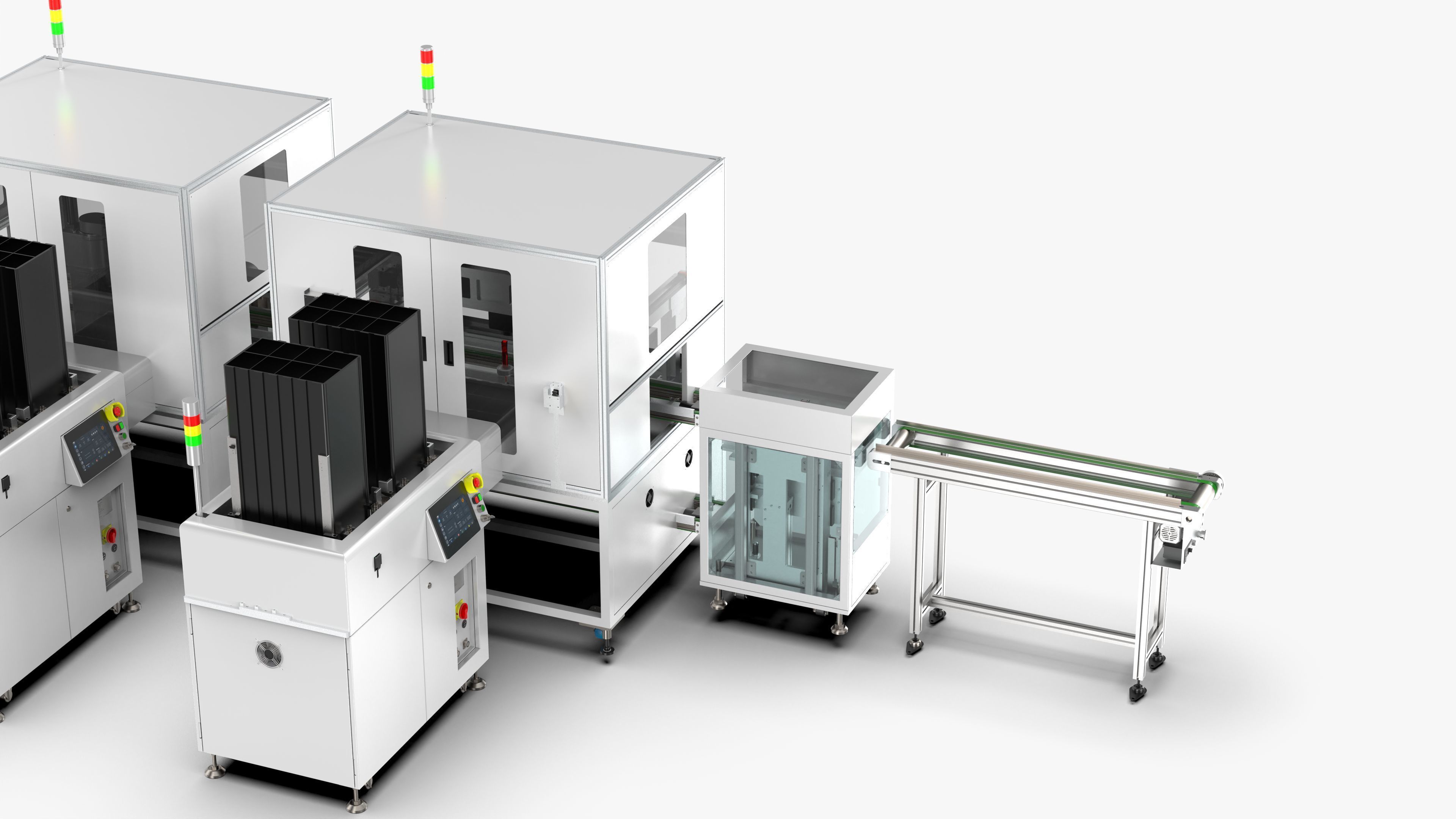 Automatic 8-Channel TR Component Integrated Assembly Line 3D model_23