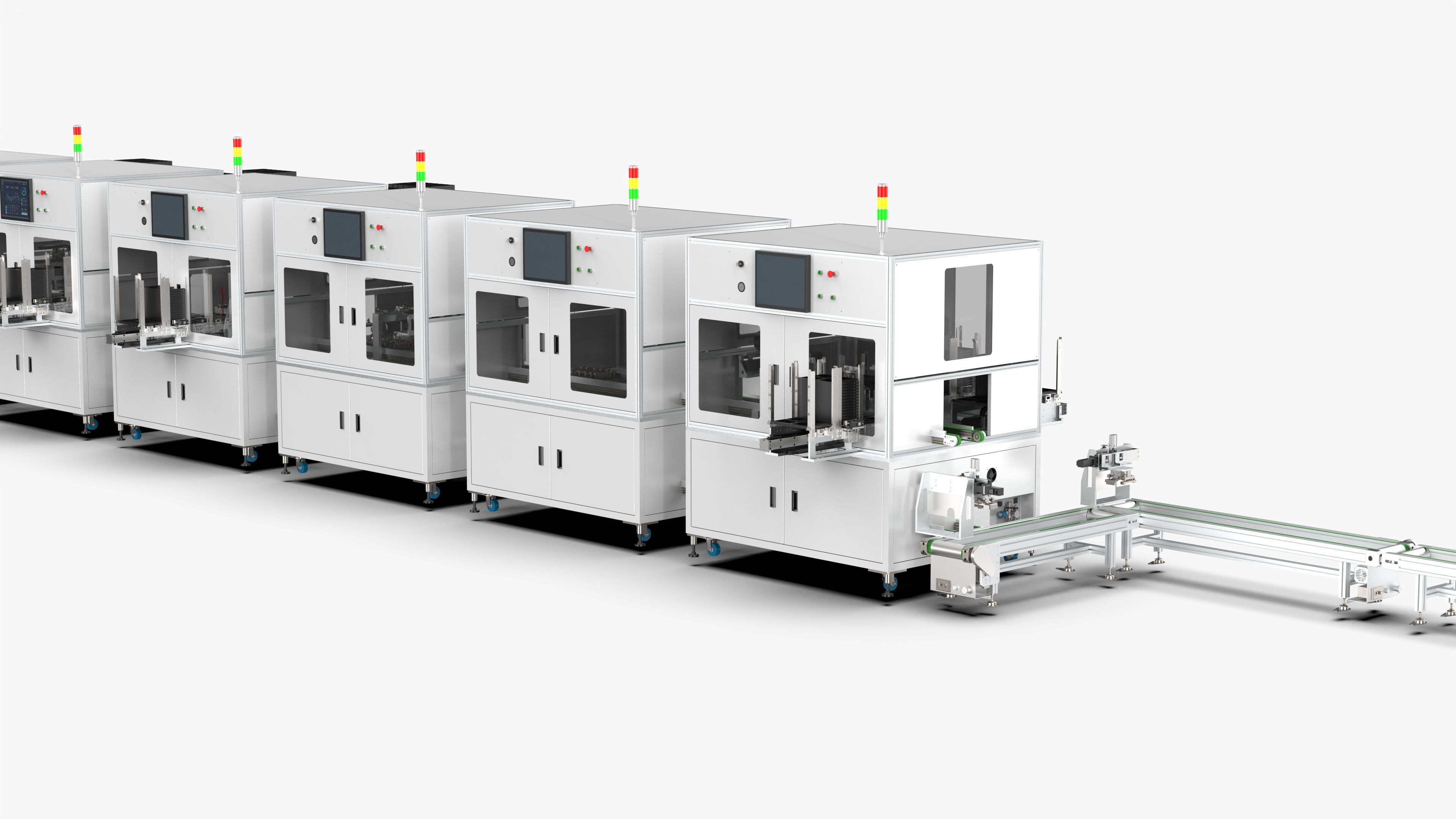 Automatic 8-Channel TR Component Integrated Assembly Line 3D model_15