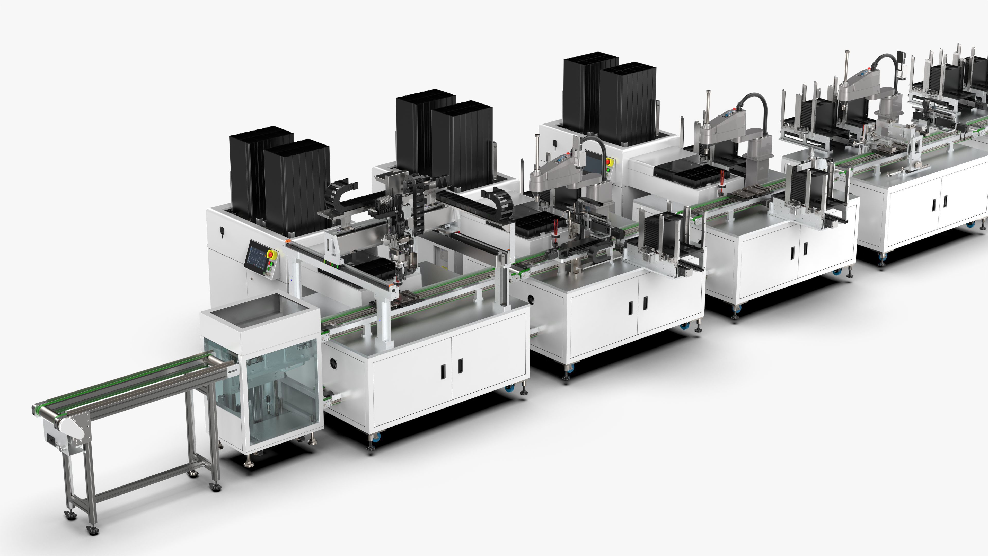 Automatic 8-Channel TR Component Integrated Assembly Line 3D model_24