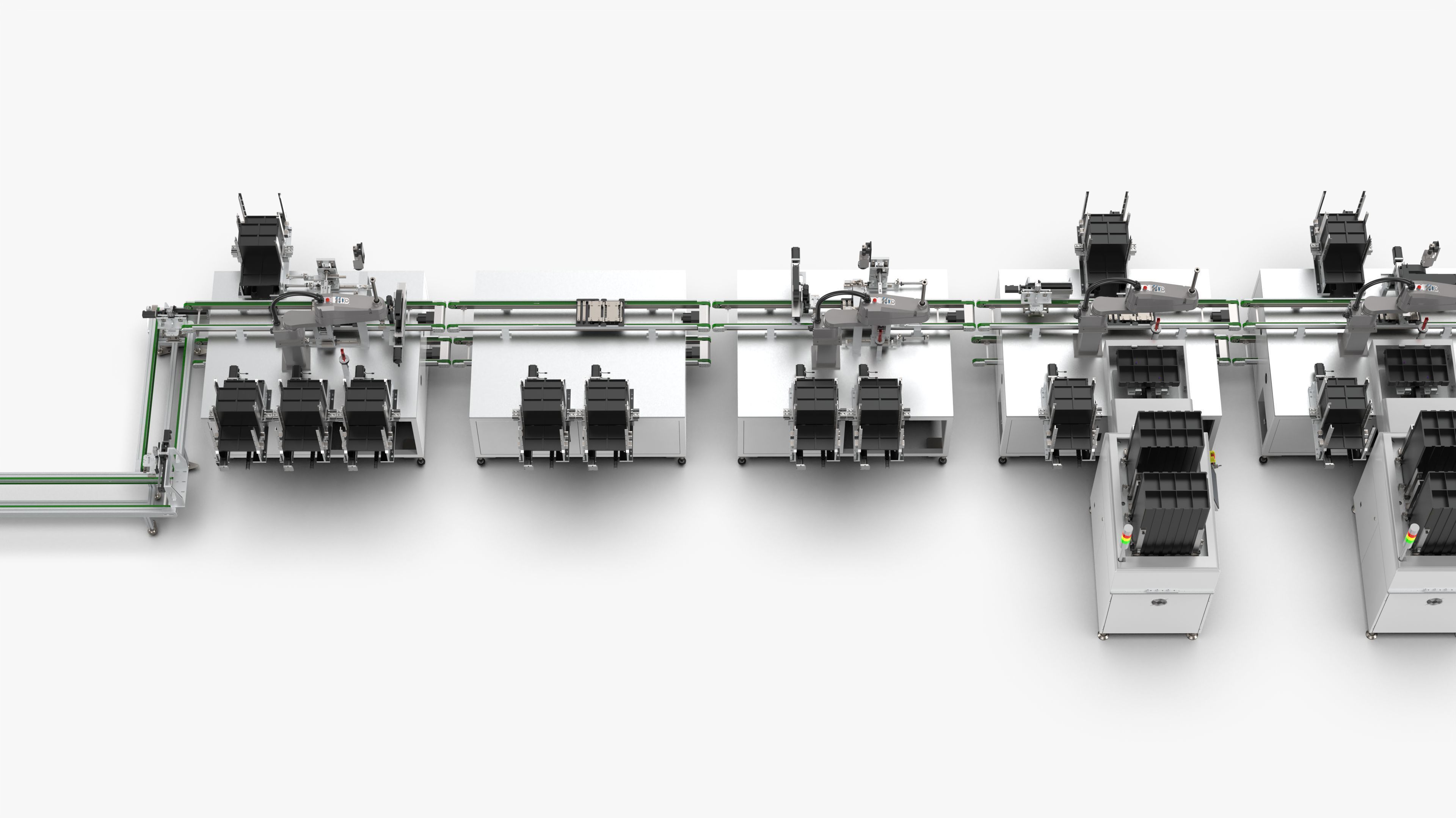 Automatic 8-Channel TR Component Integrated Assembly Line 3D model_33