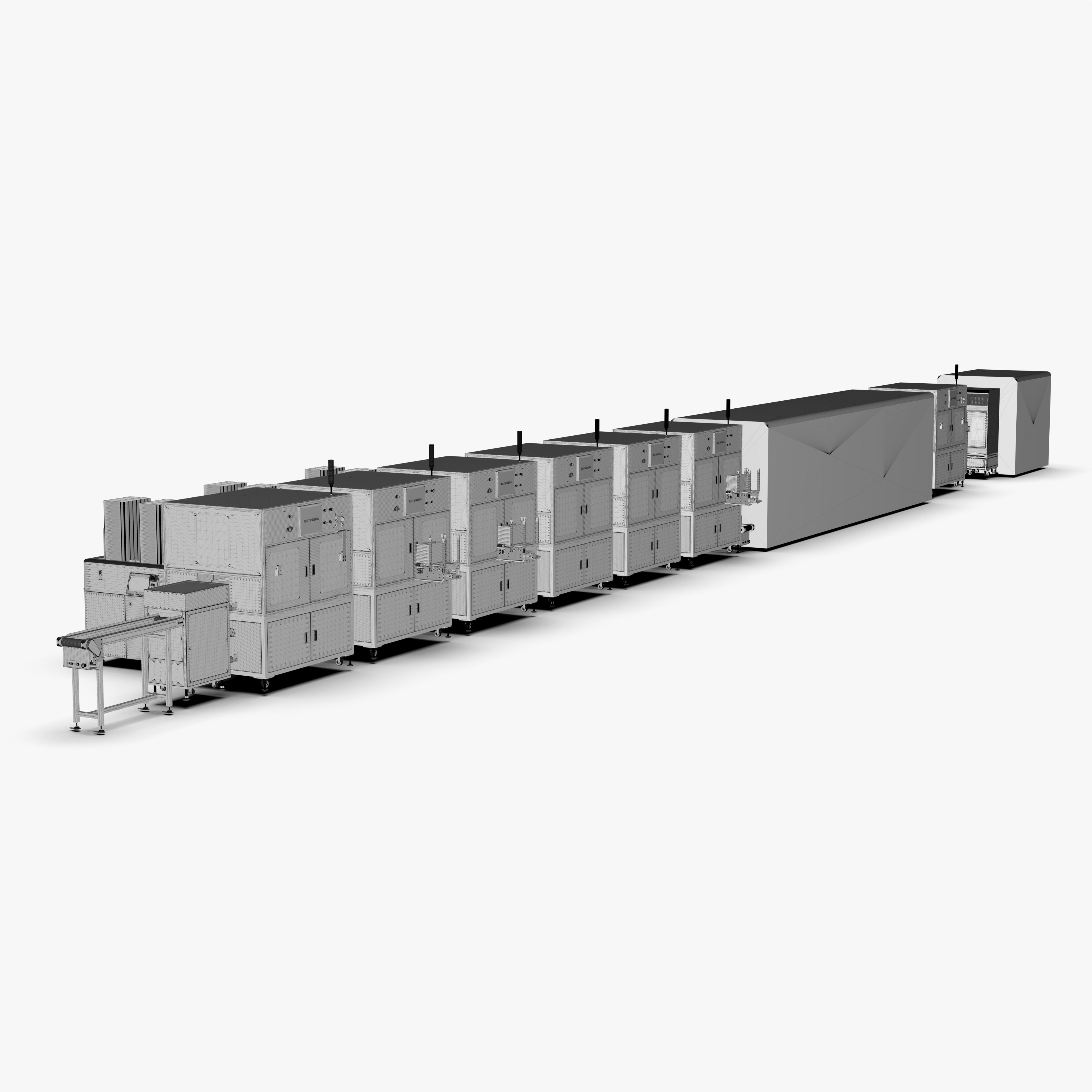 Automatic 8-Channel TR Component Integrated Assembly Line 3D model_43