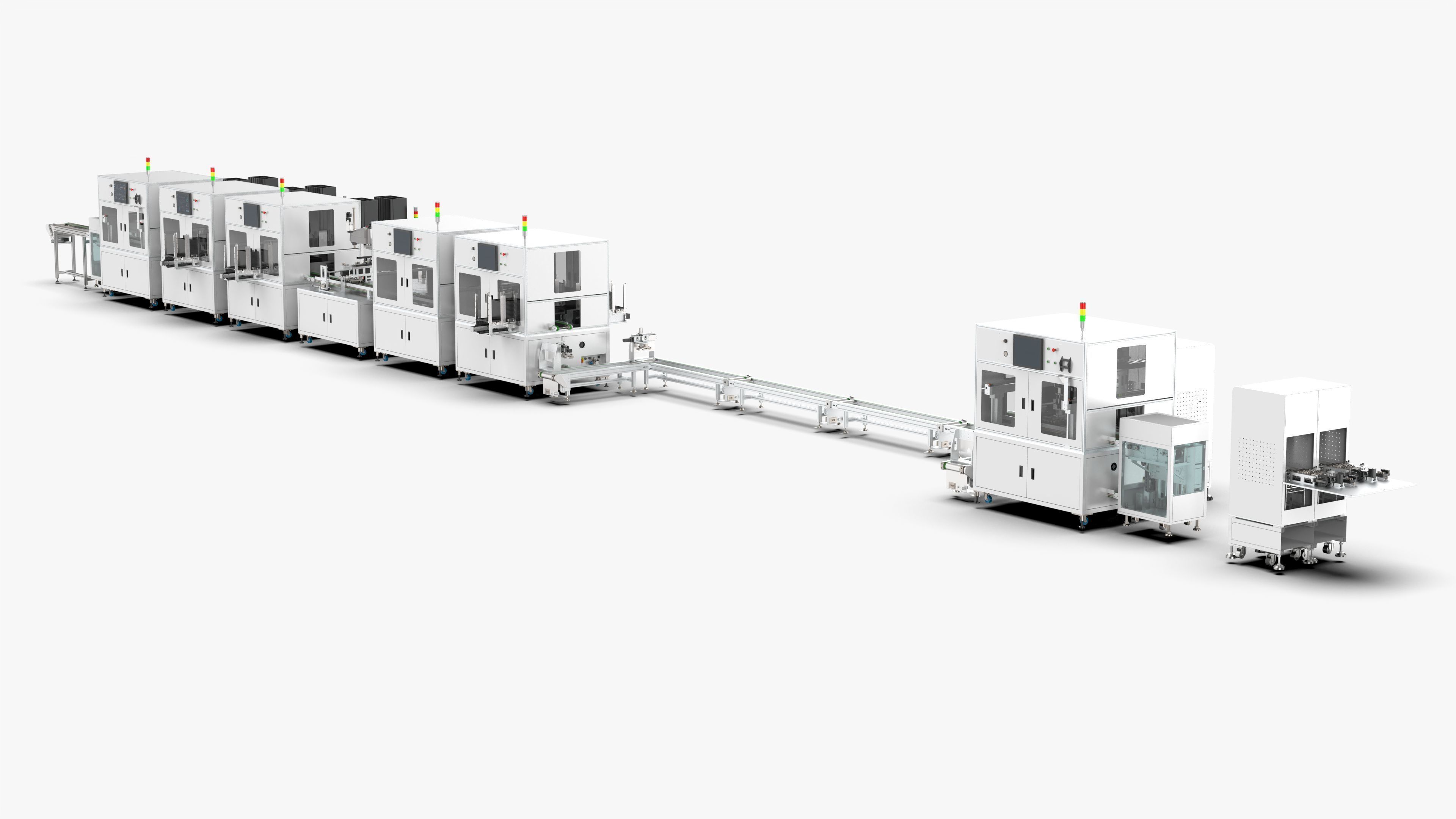 Automatic 8-Channel TR Component Integrated Assembly Line 3D model_1