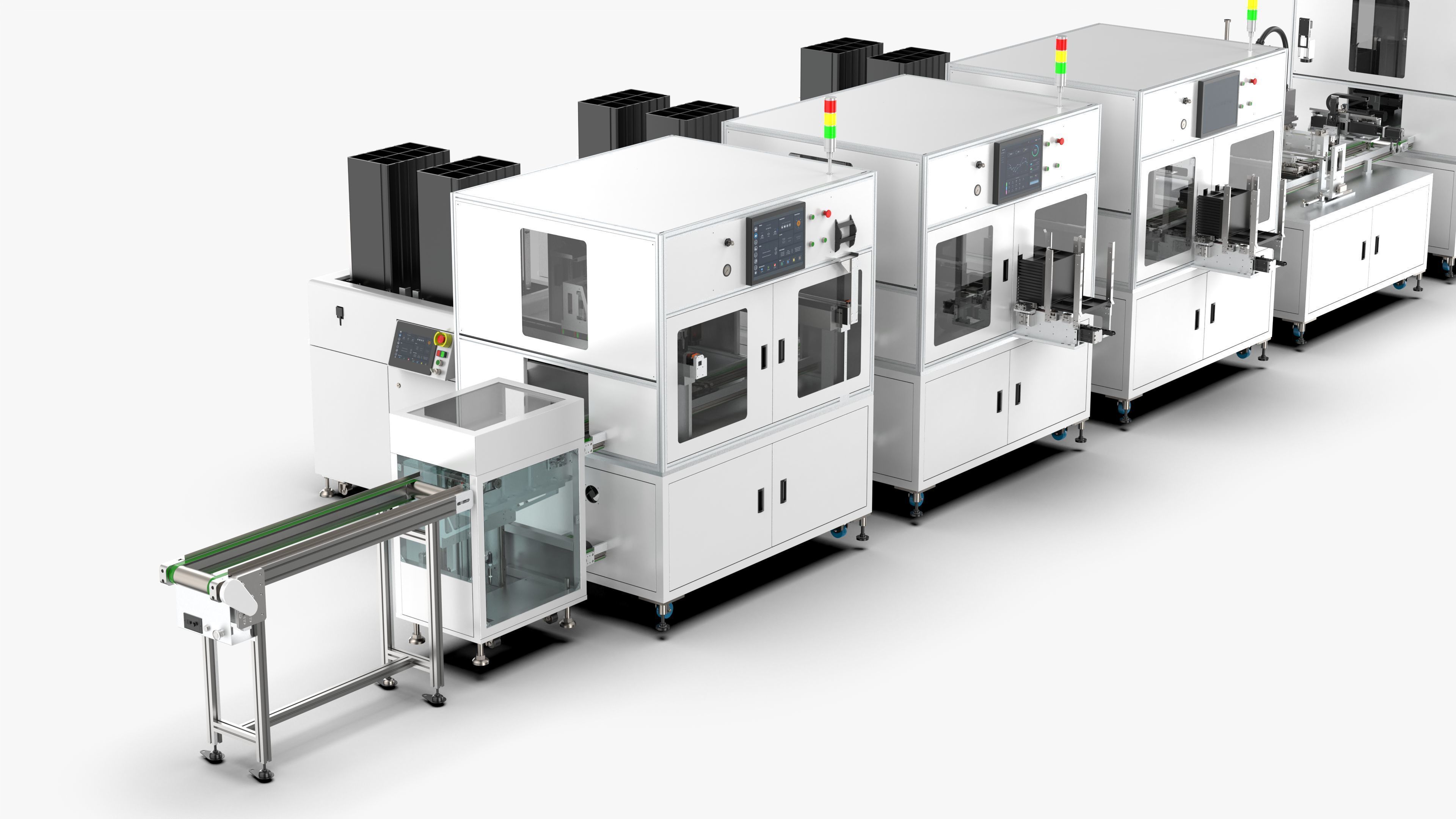 Automatic 8-Channel TR Component Integrated Assembly Line 3D model_13