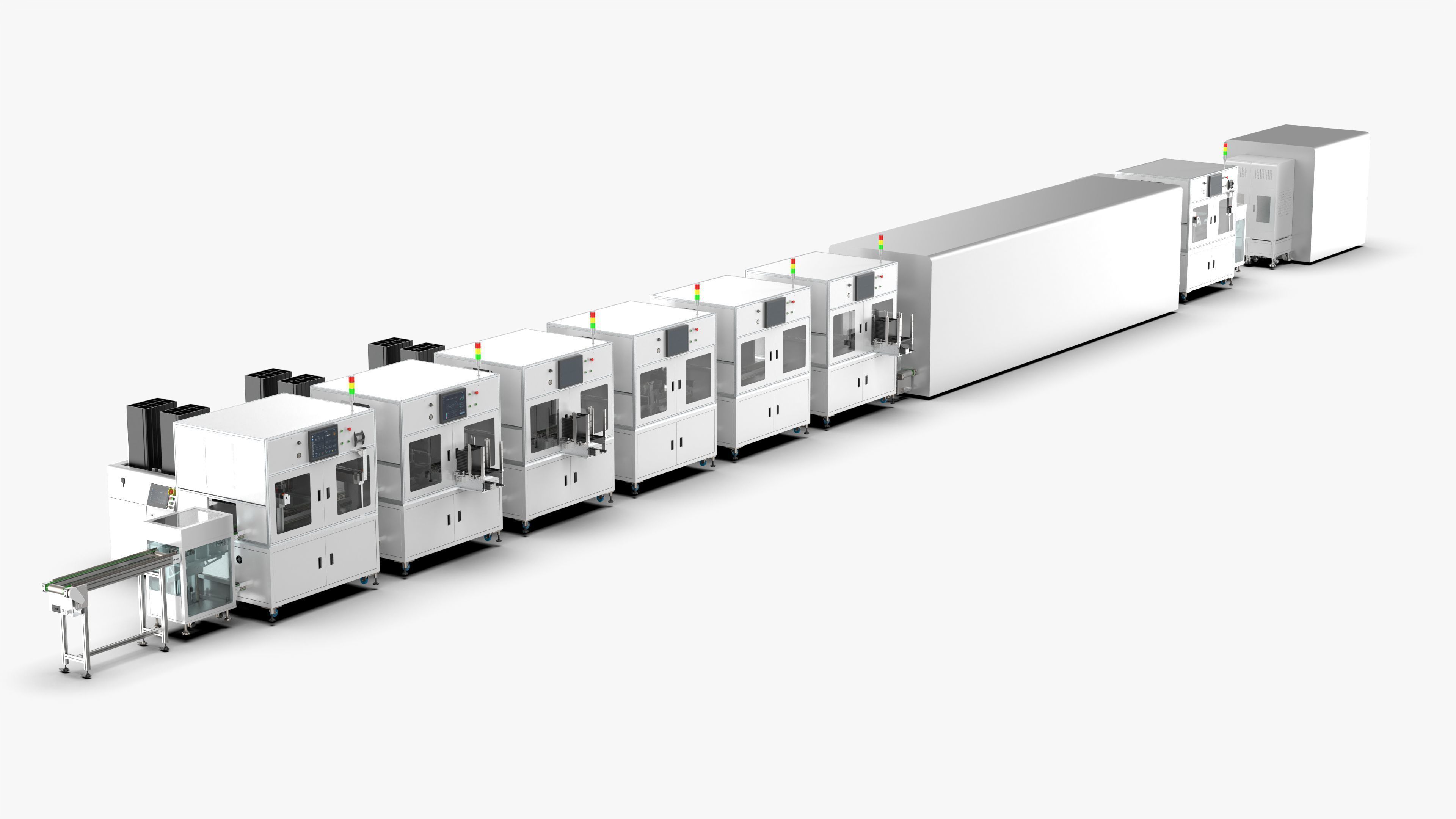 Automatic 8-Channel TR Component Integrated Assembly Line 3D model_41