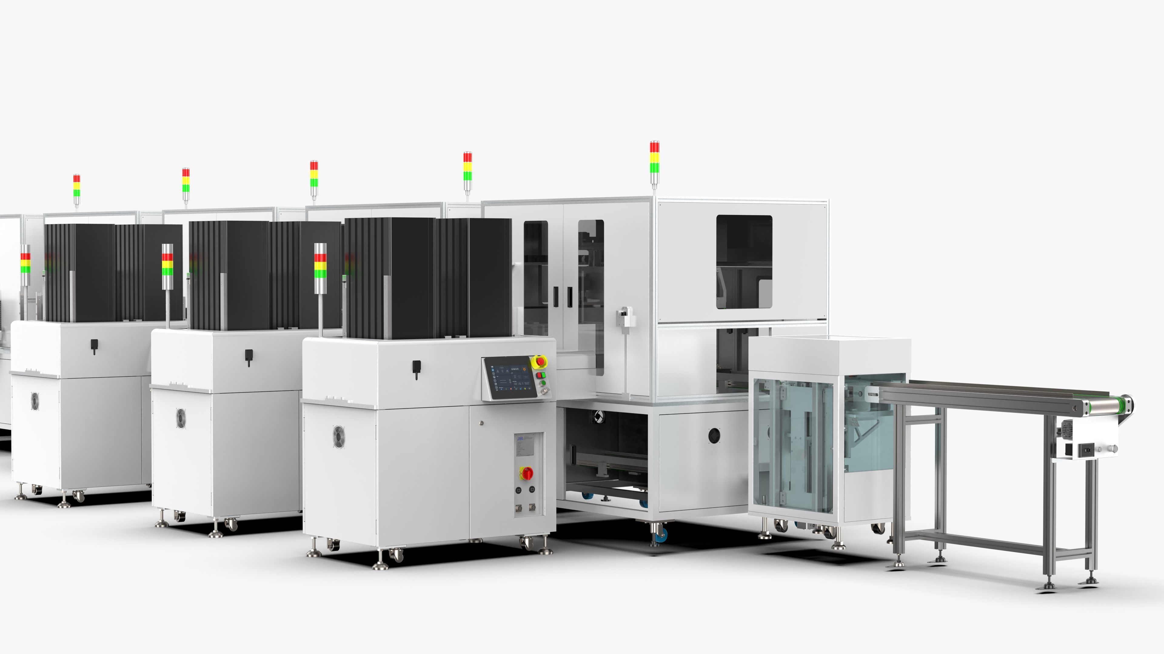 Automatic 8-Channel TR Component Integrated Assembly Line 3D model_22