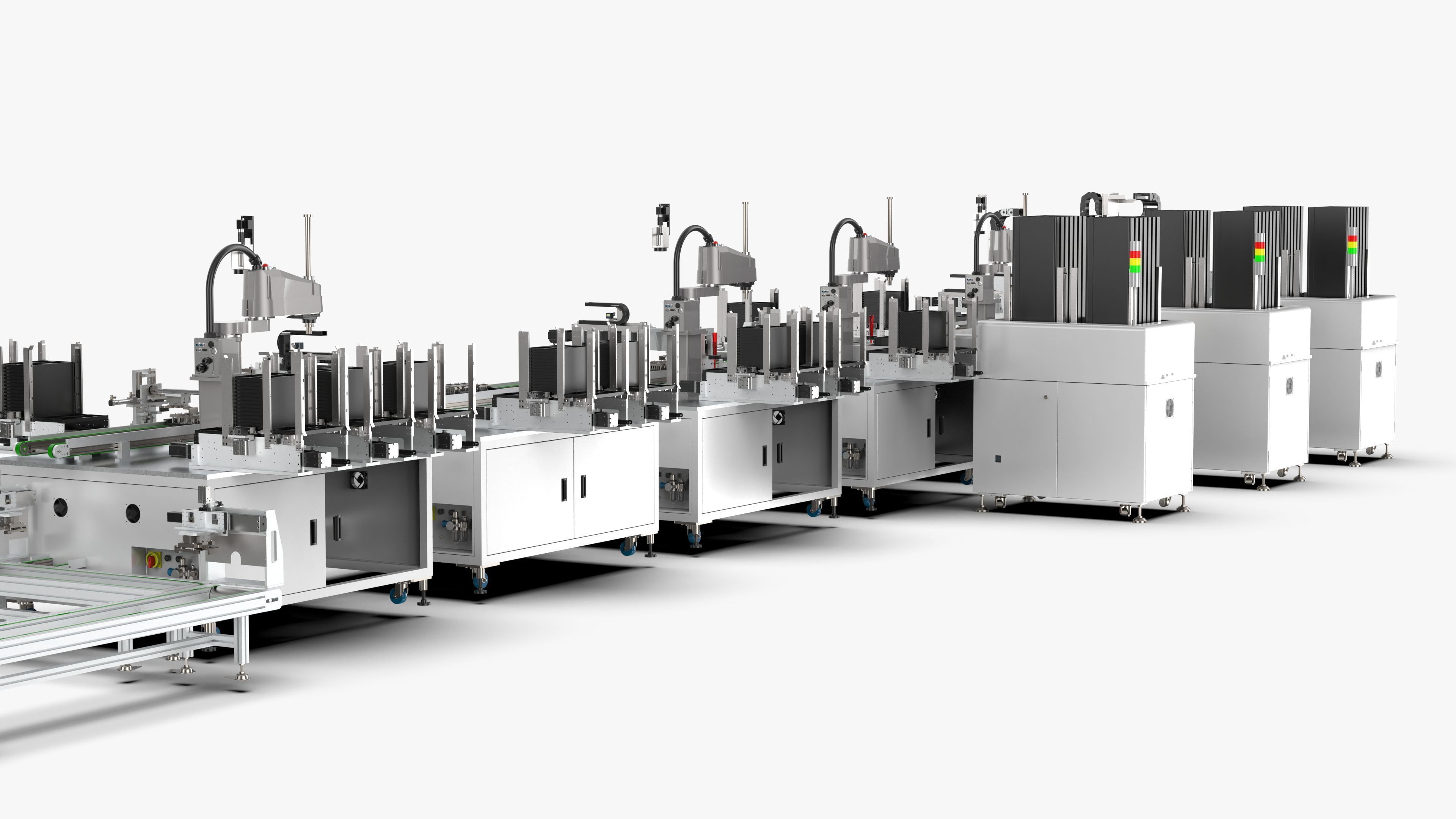 Automatic 8-Channel TR Component Integrated Assembly Line 3D model_31