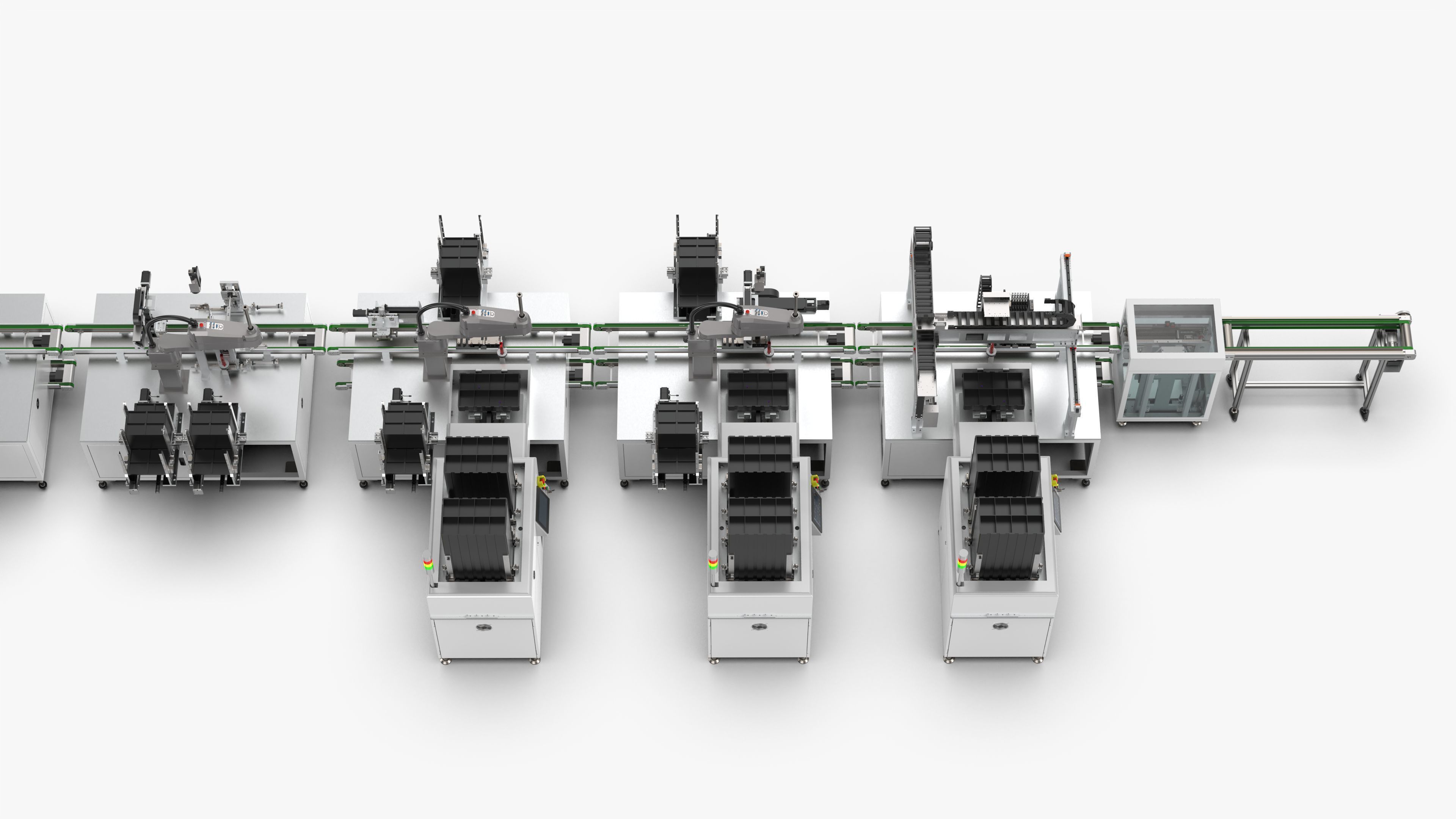 Automatic 8-Channel TR Component Integrated Assembly Line 3D model_32