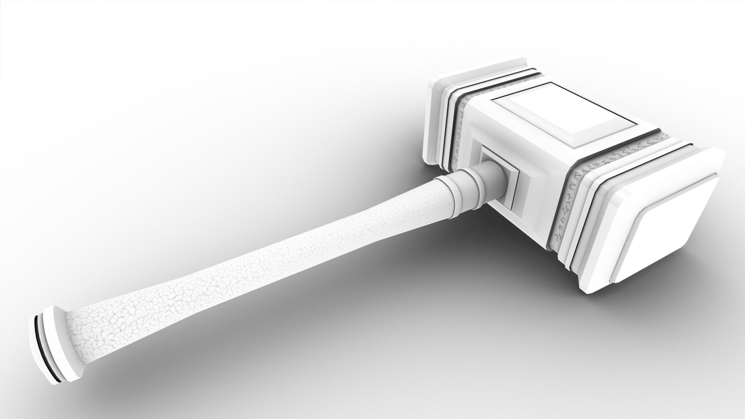 Game Ready necrotic hammer Low-poly 3D model_26