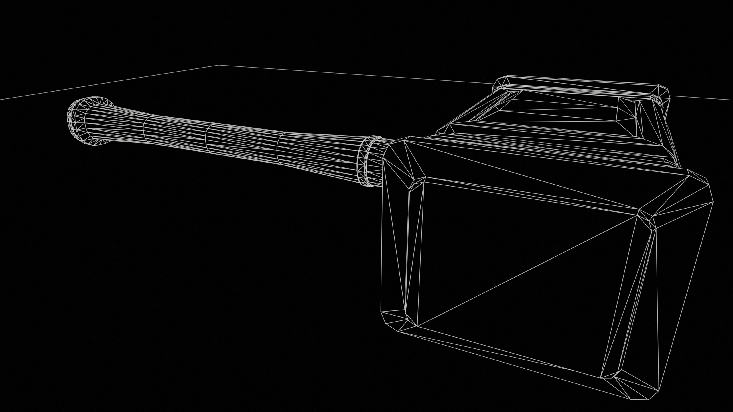 Game Ready necrotic hammer Low-poly 3D model_12