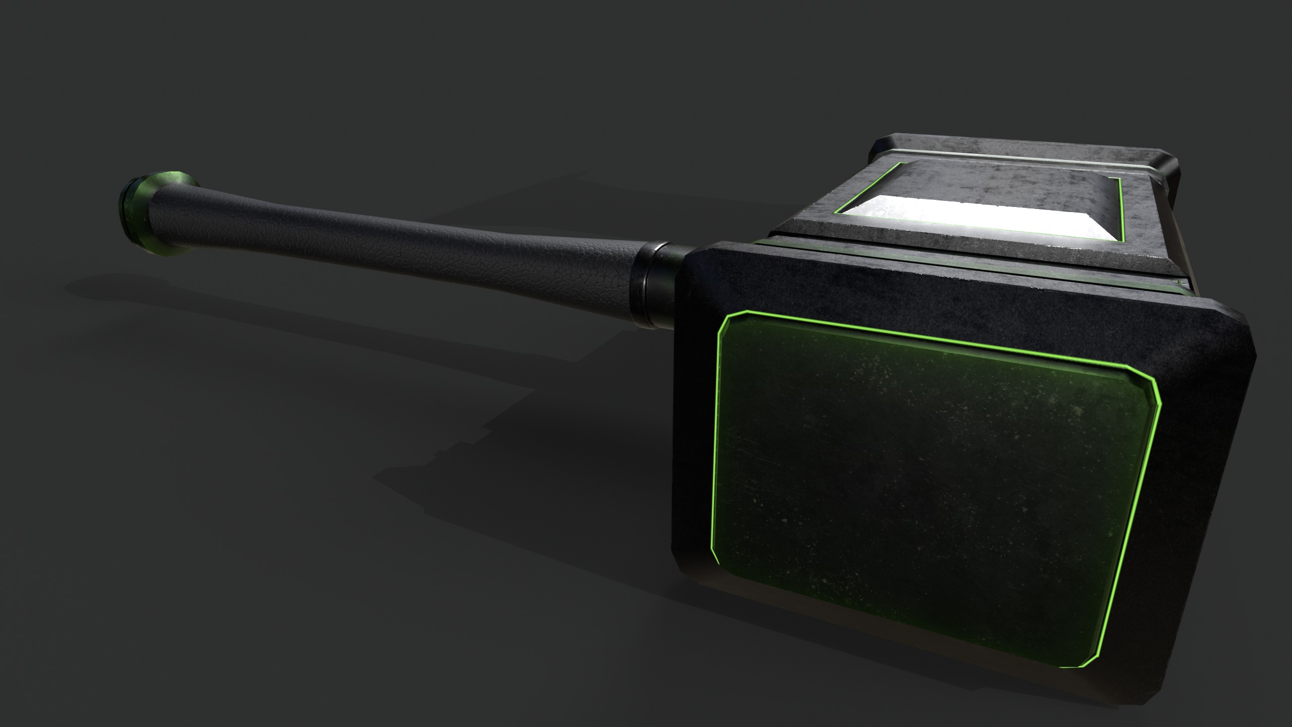 Game Ready necrotic hammer Low-poly 3D model_8