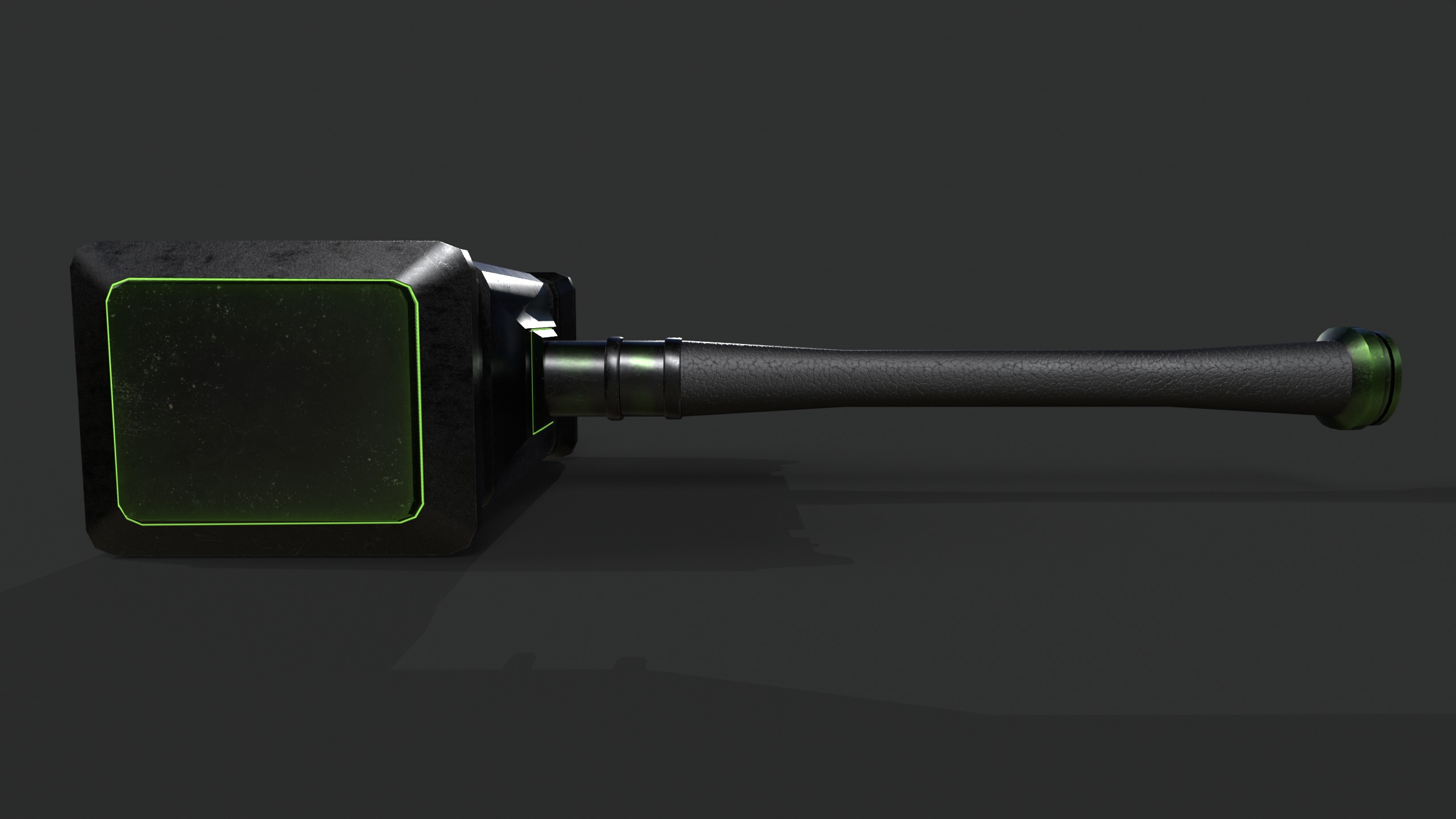Game Ready necrotic hammer Low-poly 3D model_6