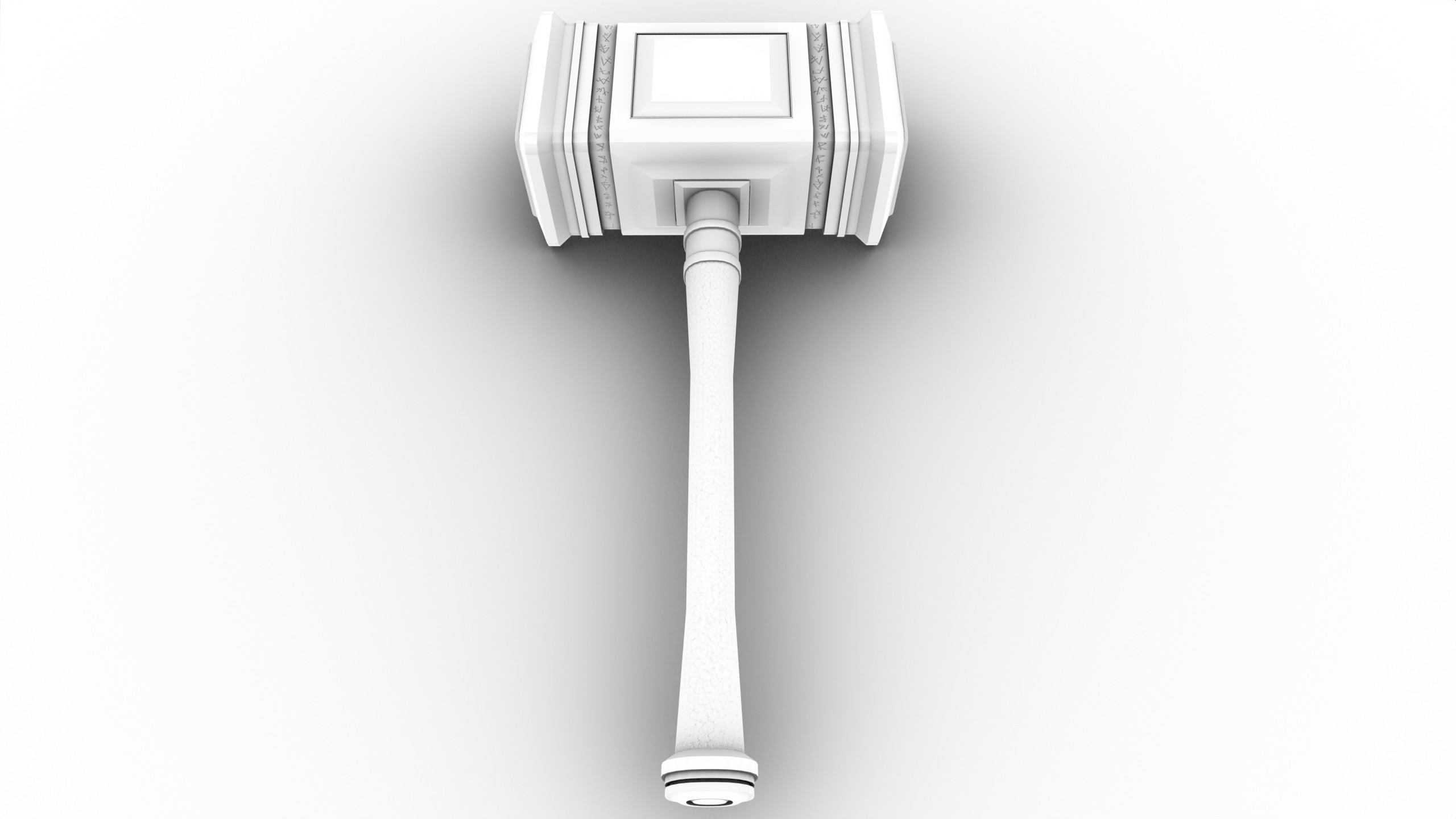 Game Ready necrotic hammer Low-poly 3D model_28