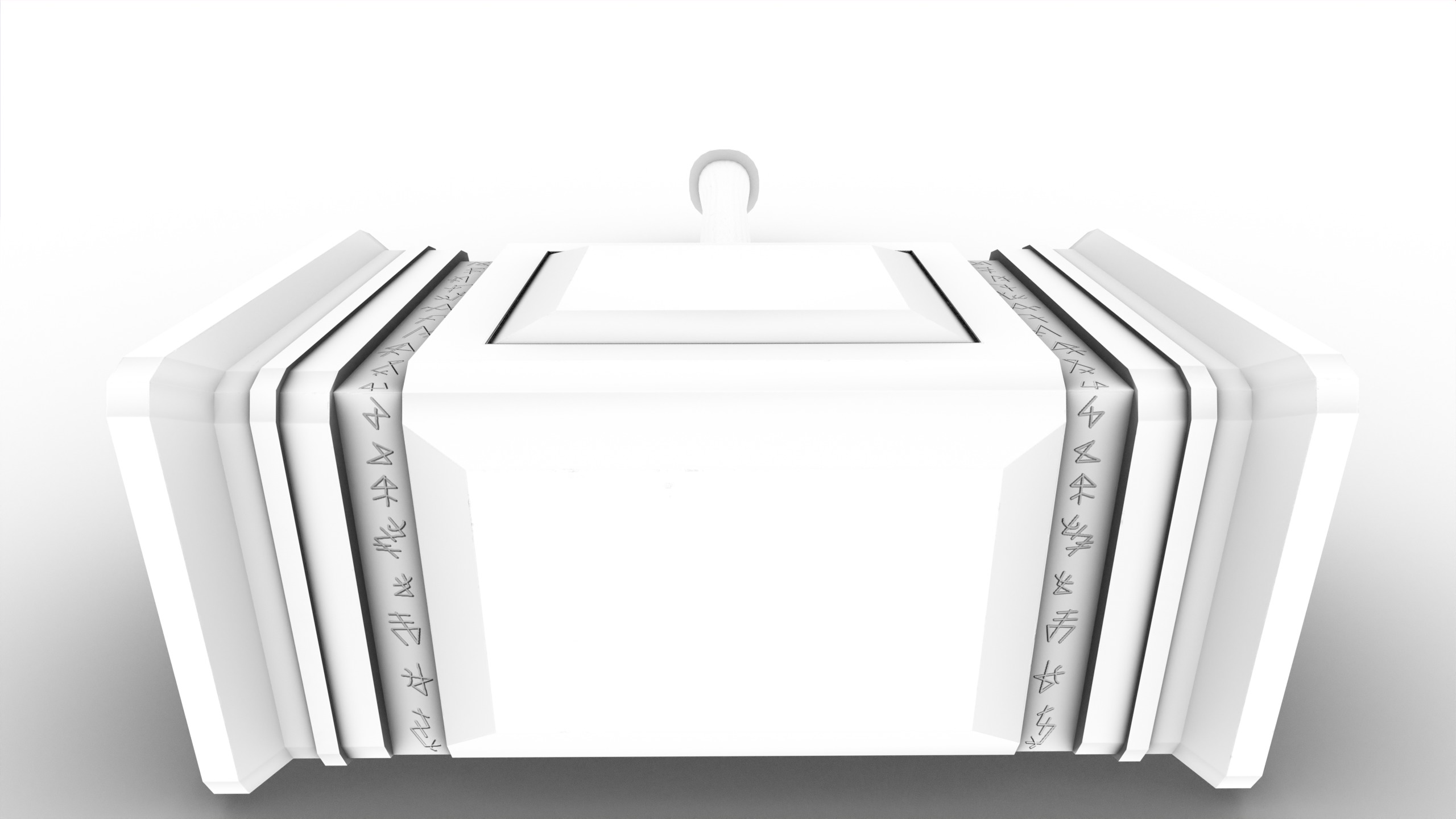 Game Ready necrotic hammer Low-poly 3D model_24