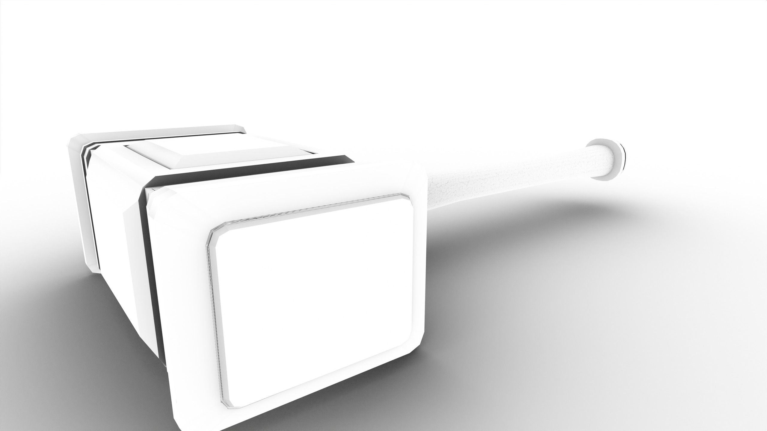 Game Ready necrotic hammer Low-poly 3D model_22