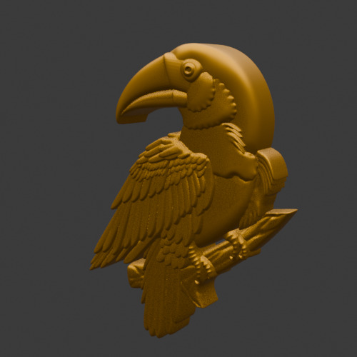 Bird Carving 3D print model_2