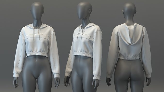 Nylon Hoodie 3D model