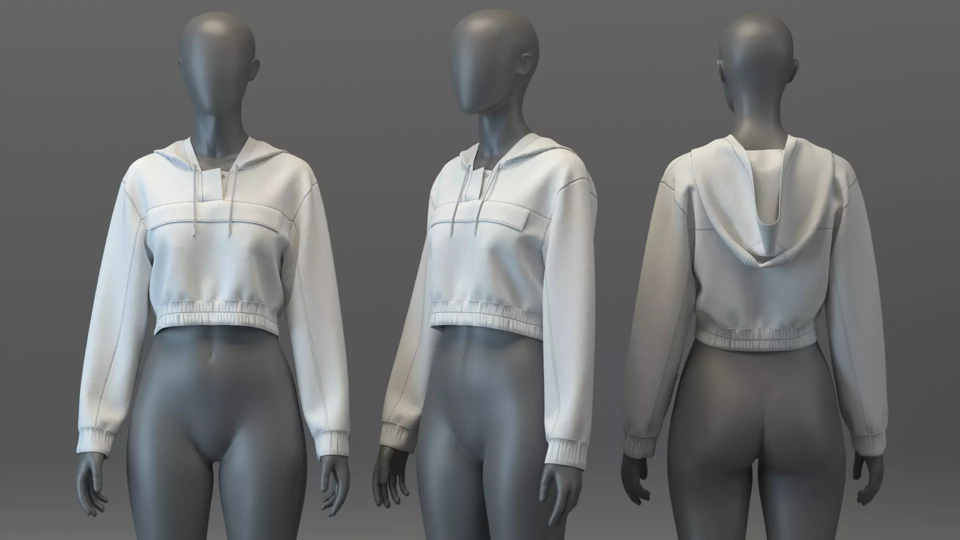 Nylon Hoodie 3D model