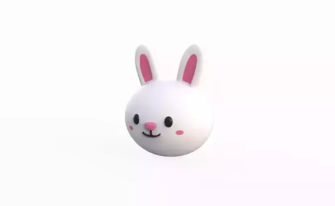 Cartoon Rabbit Head 