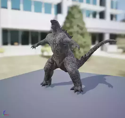 Godzilla Unreal Rig  Free 3D model