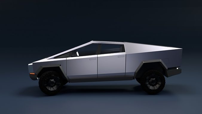 Tesla Cybertruck Low-poly 3D model