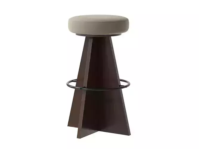 Eguzki Swivel Bar Stool 3D model